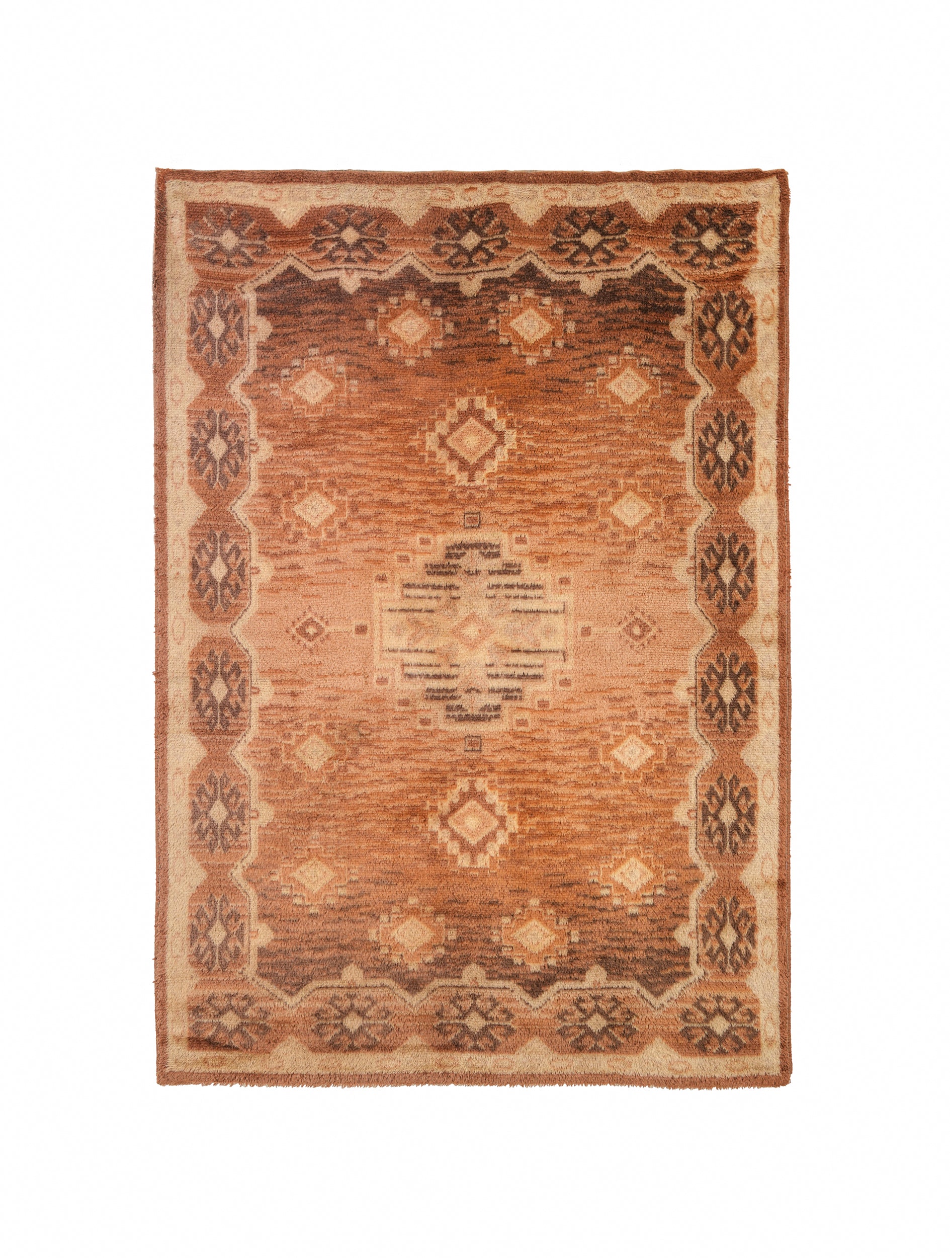 Vintage Danish Rya Rug 7'2" x 5'1"