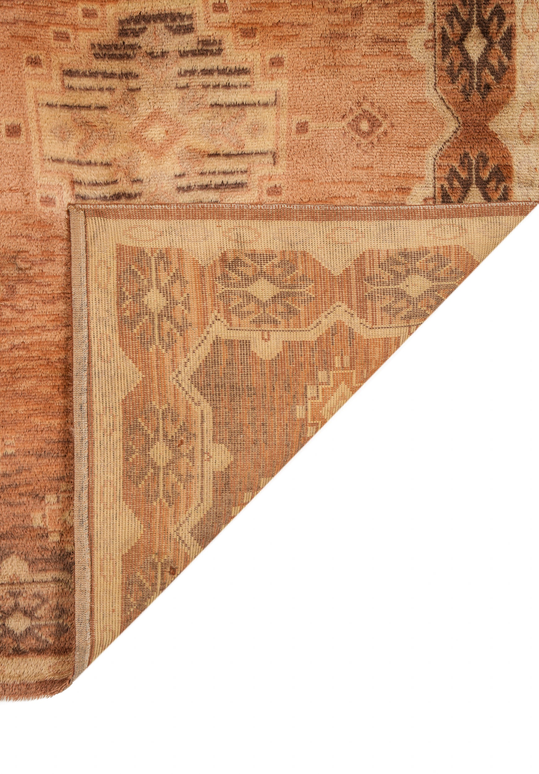 Vintage Danish Rya Rug 7'2" x 5'1"