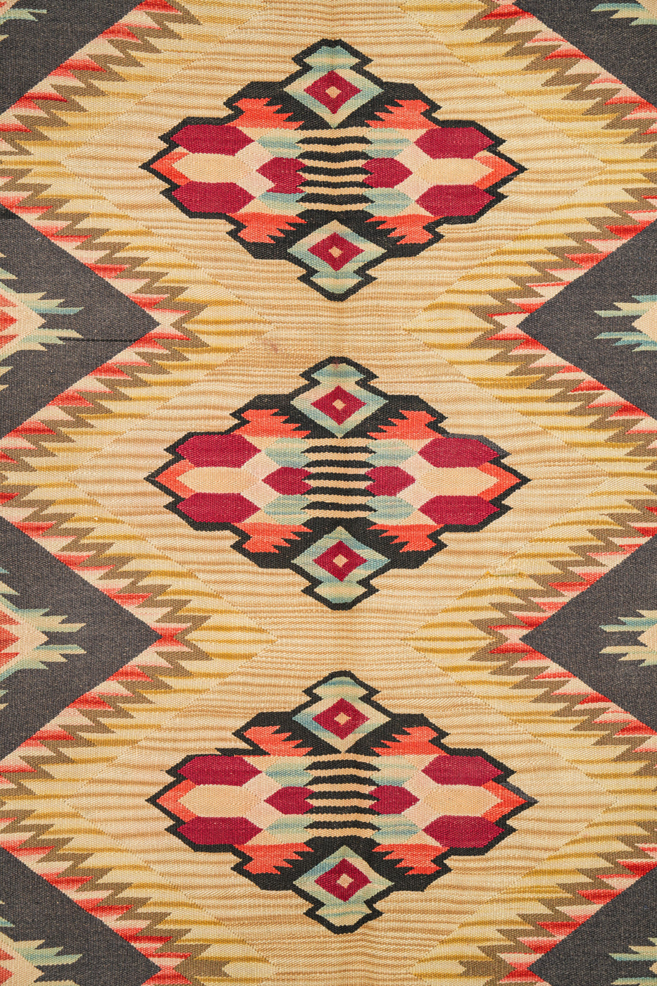 Vintage Polish Kilim 8'7" x 6'7"