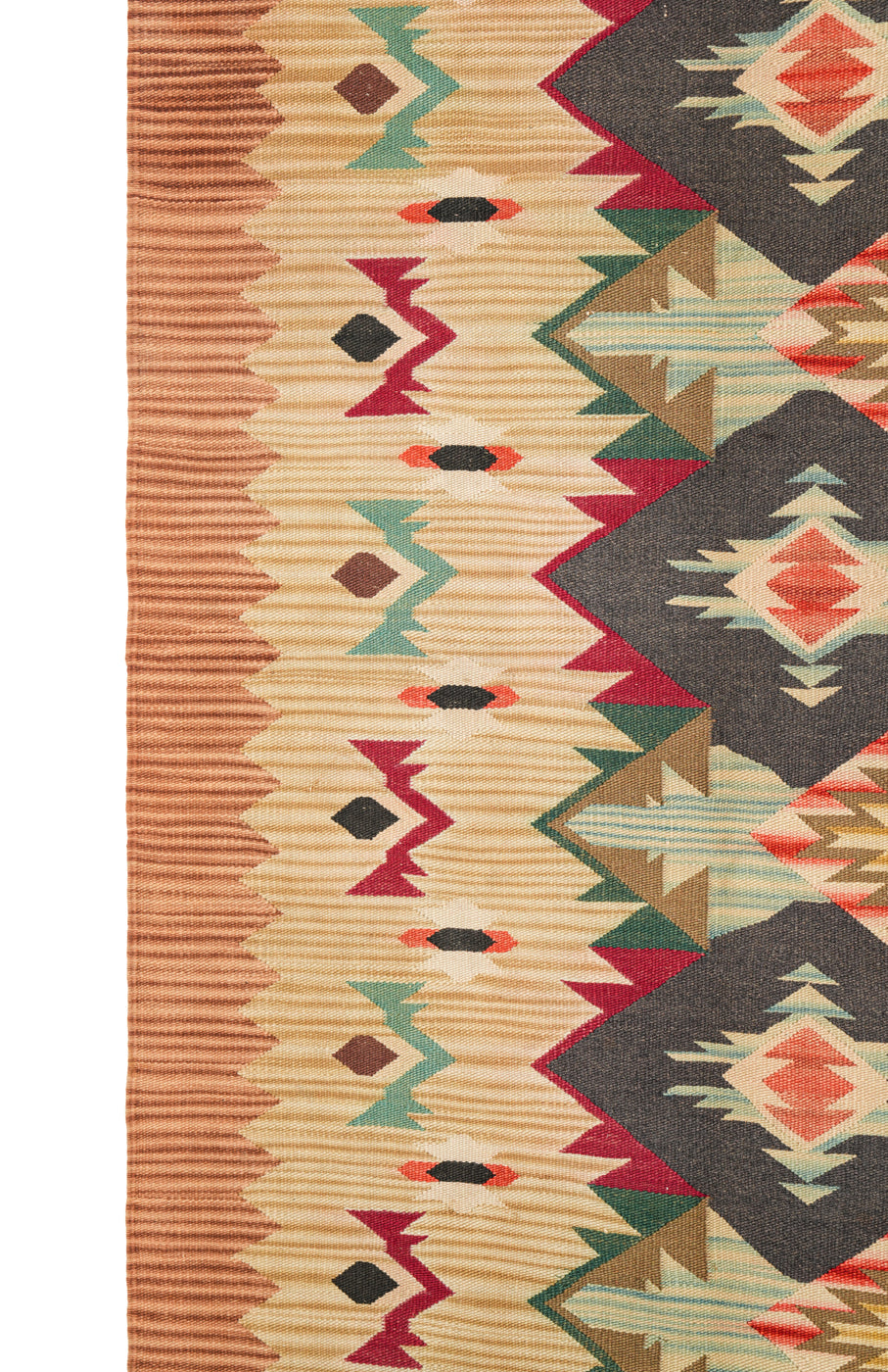 Vintage Polish Kilim 8'7" x 6'7"