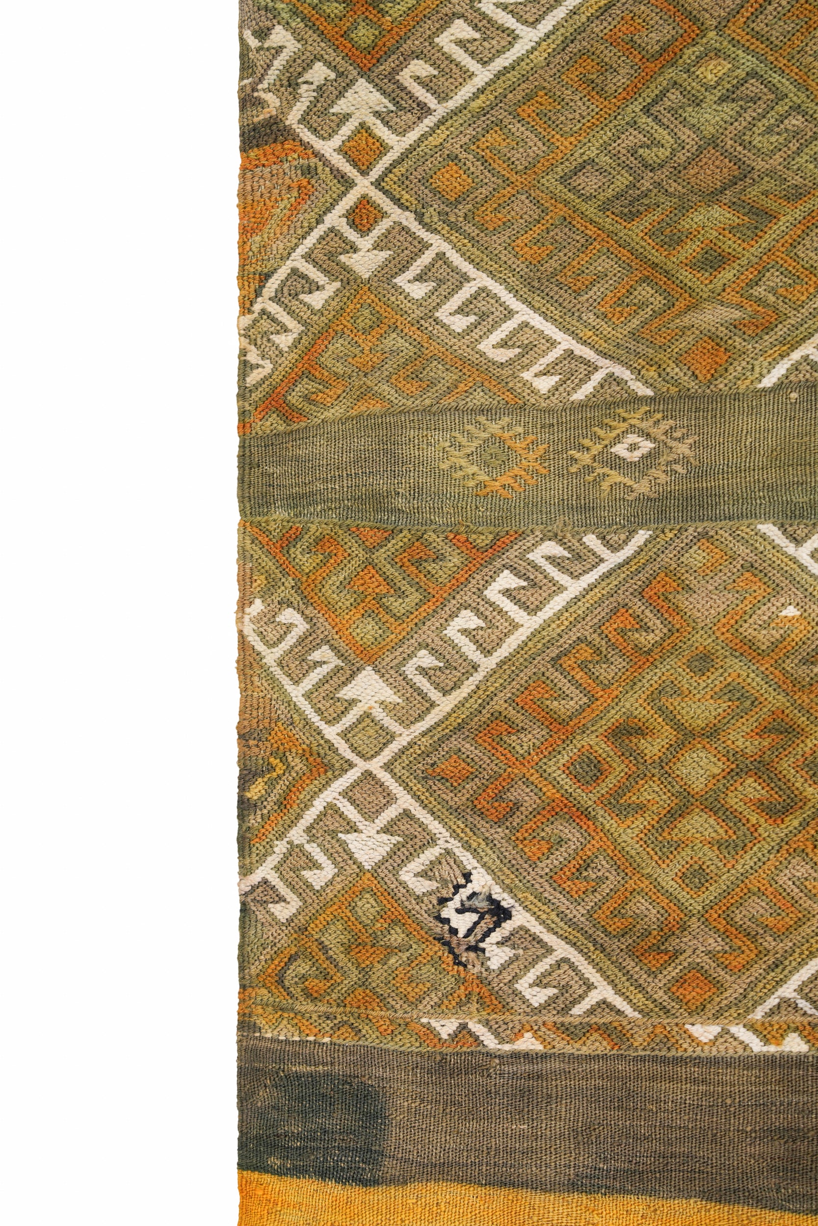 Vintage Anatolian Yoruk kilim 4.2" x 3'9"