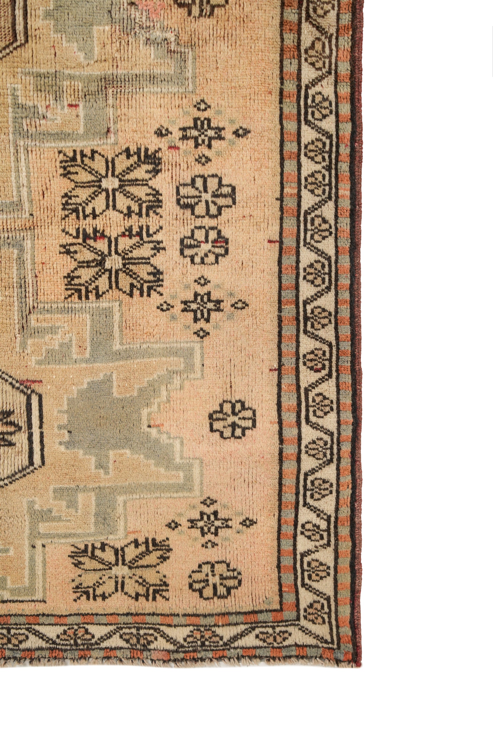 Vintage Turkish Shirvan Rug 6' X 3'4"