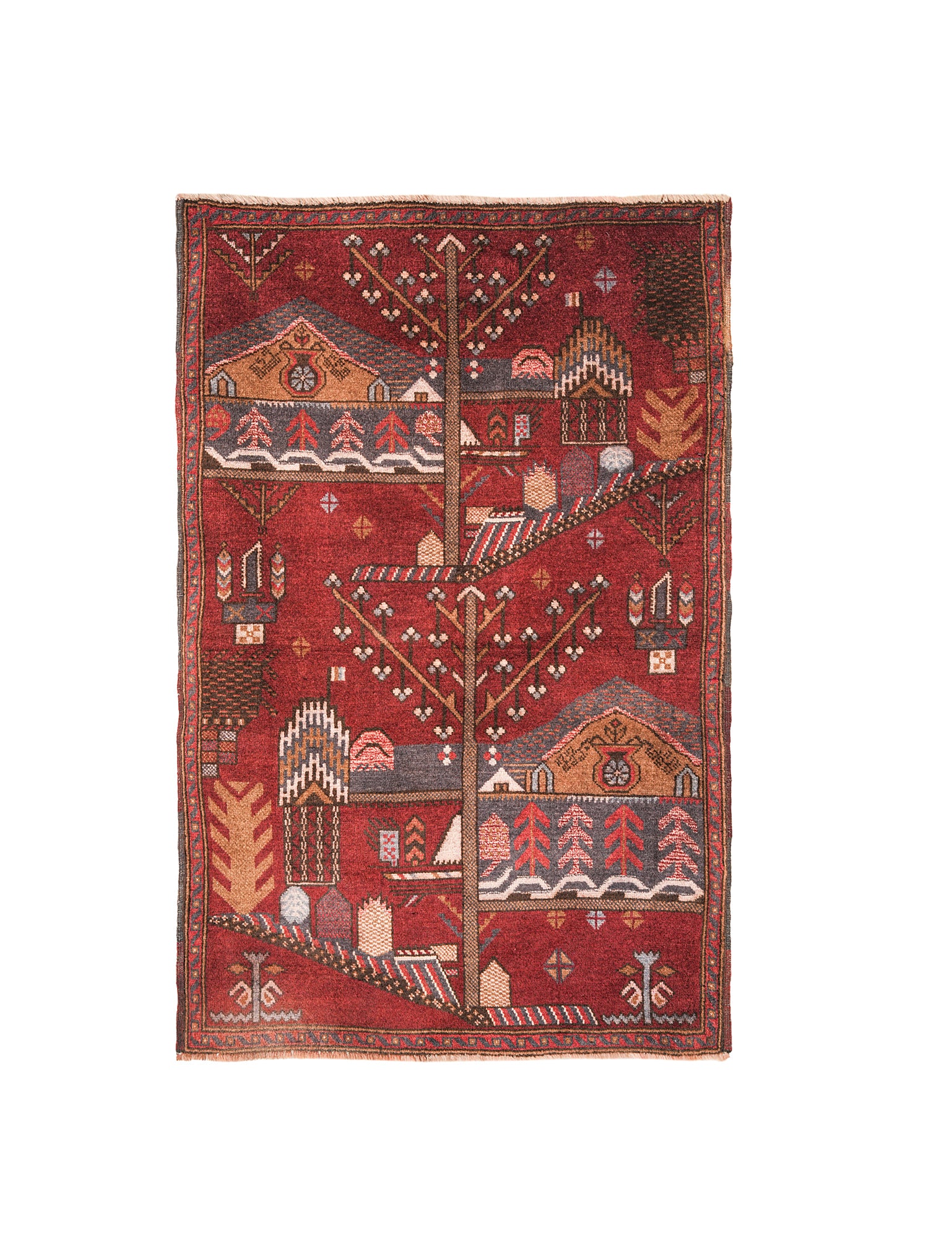 Vintage BalOch Rug 4'6" x 3'