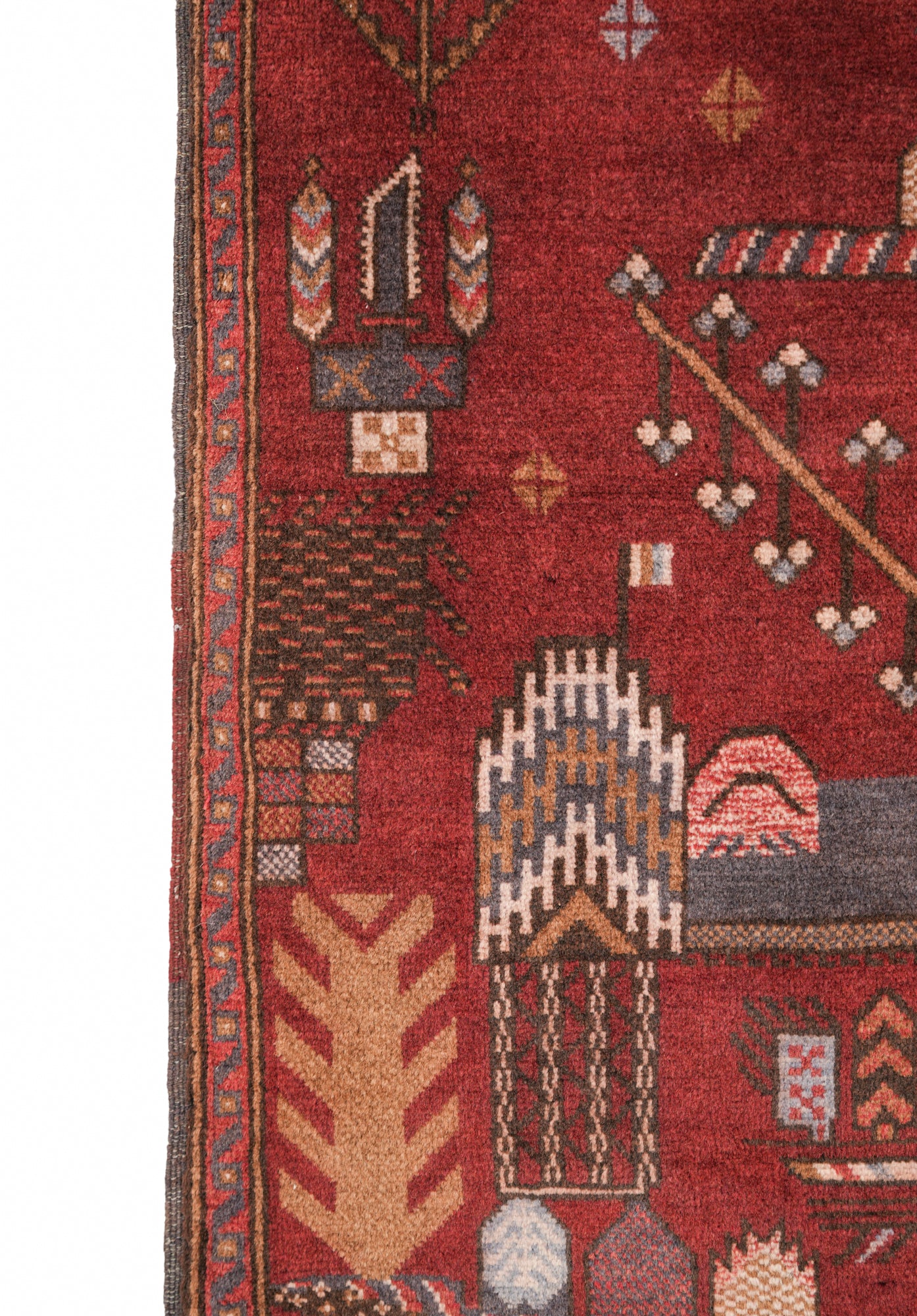 Vintage BalOch Rug 4'6" x 3'
