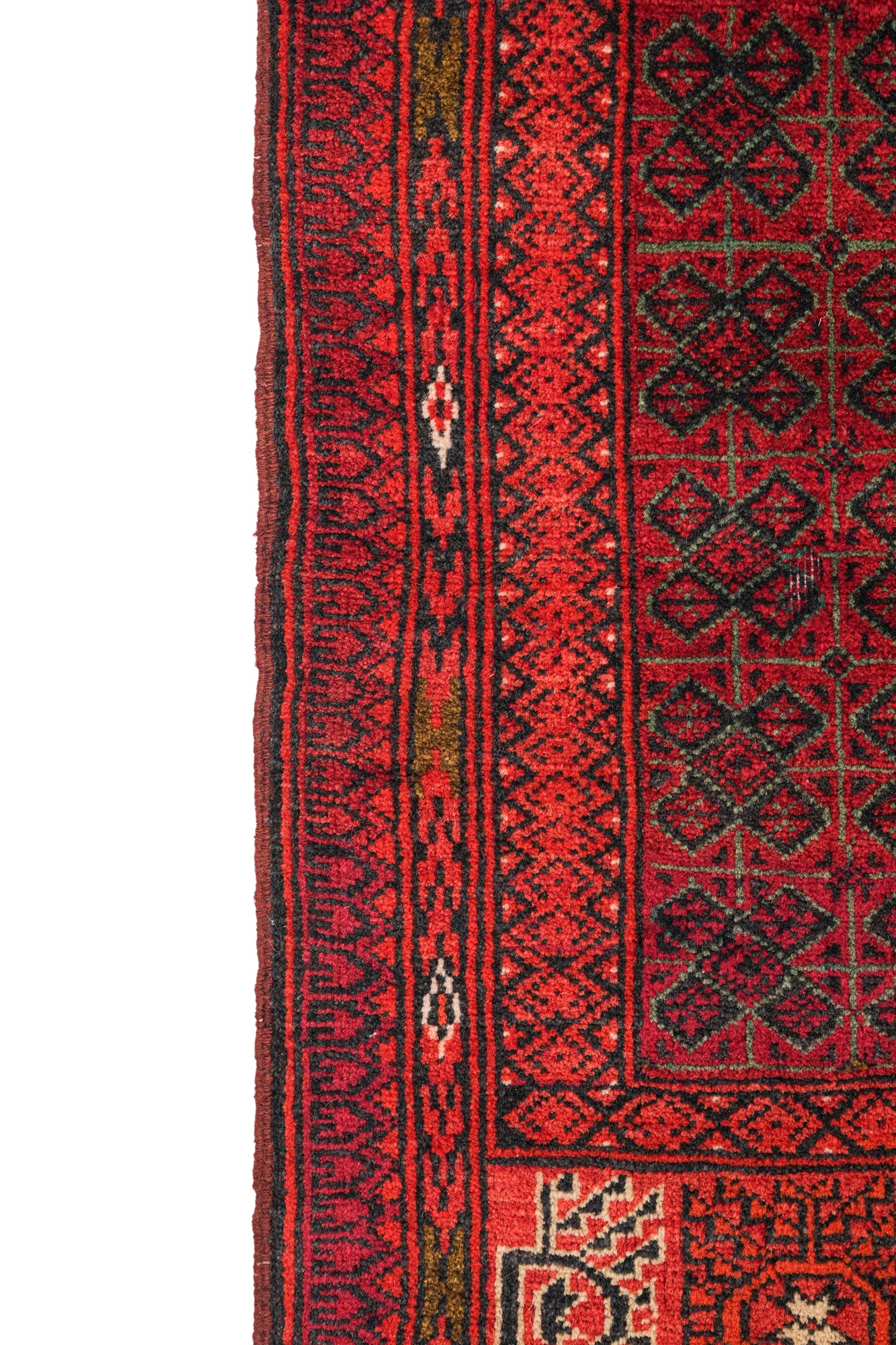 Vintage Afghan Tribal Rug 3' x 2"