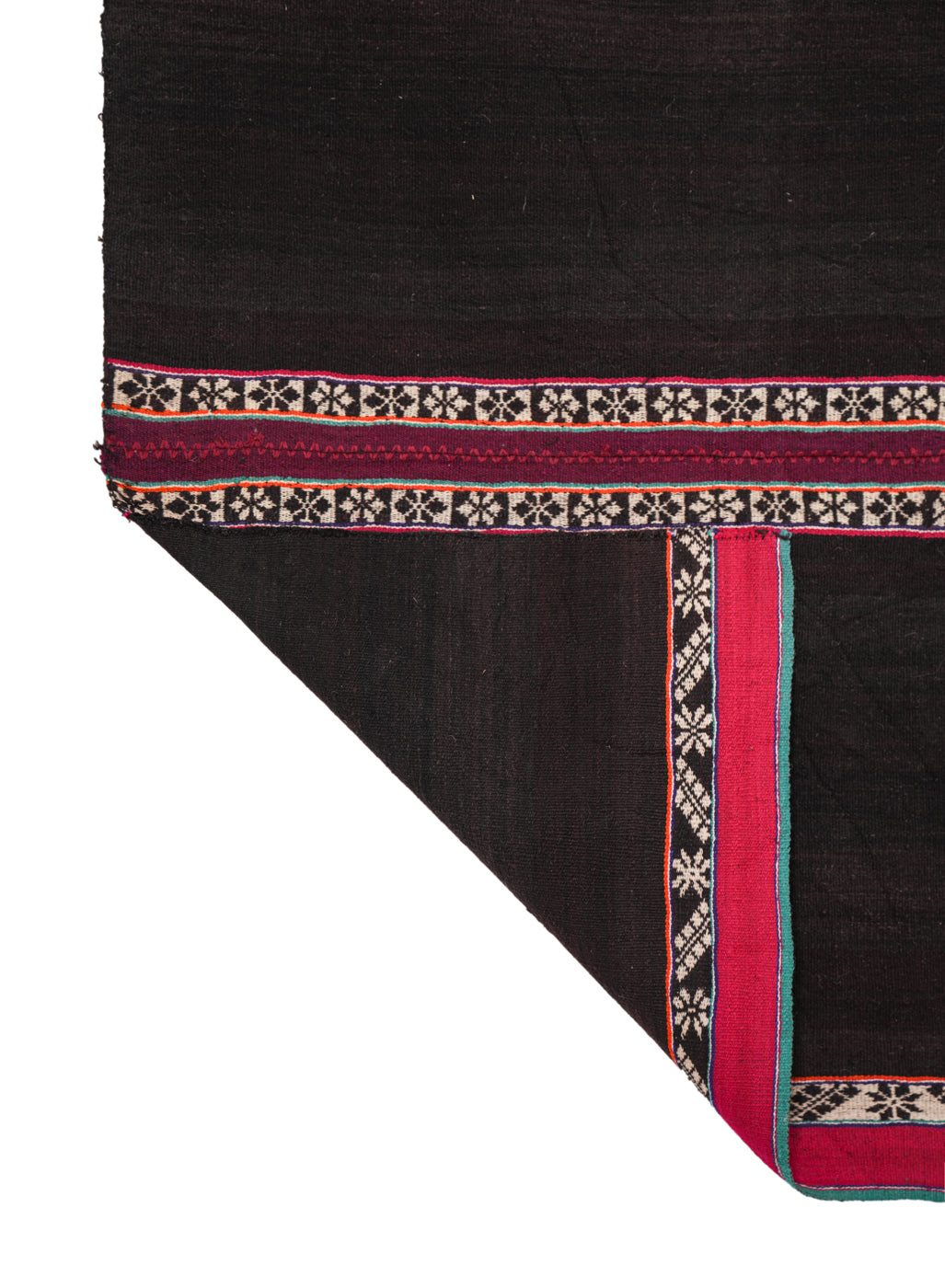 Vintage Bolivian Aguayo Textile 3'8" x 3'1"