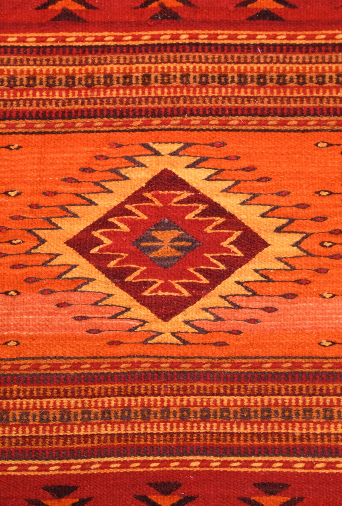 Vintage Mexican Zapotec Kilim 3'4"x 2'