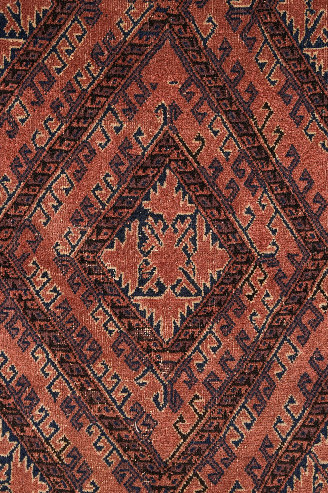 Vintage Turkmen Rug 6'4" x 3'2"