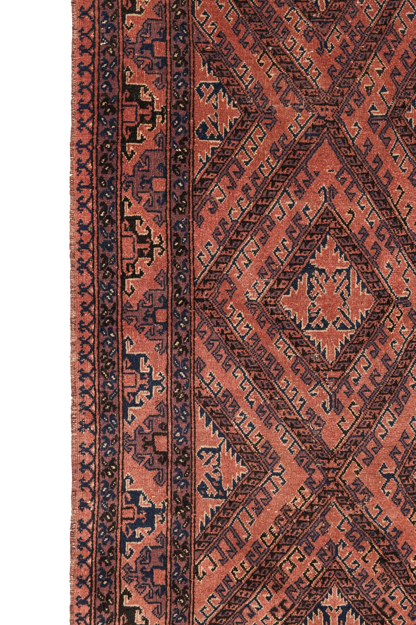 Vintage Turkmen Rug 6'4" x 3'2"