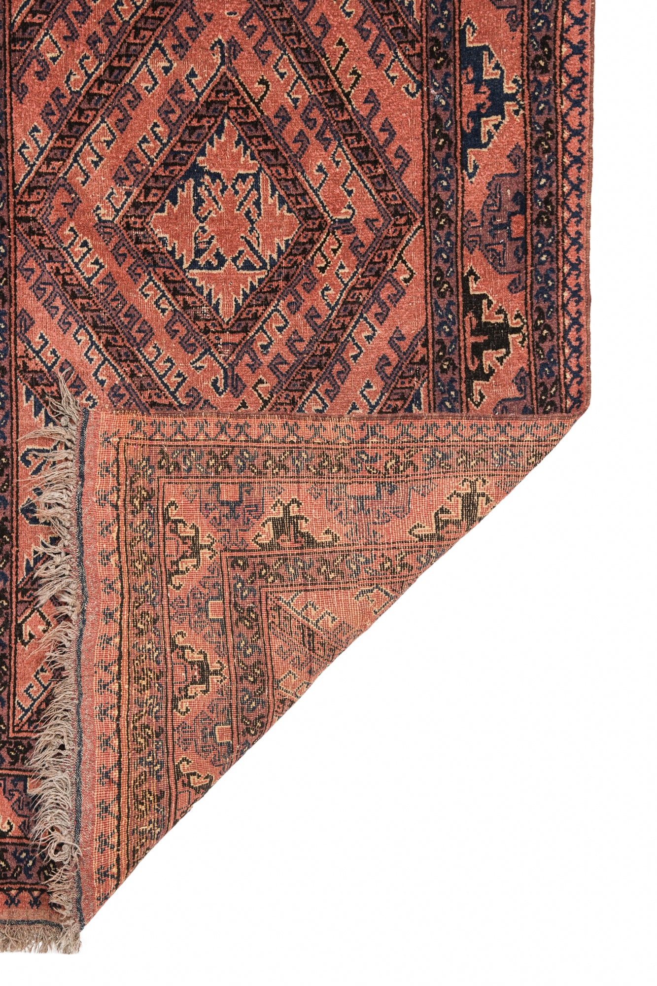 Vintage Turkmen Rug 6'4" x 3'2"