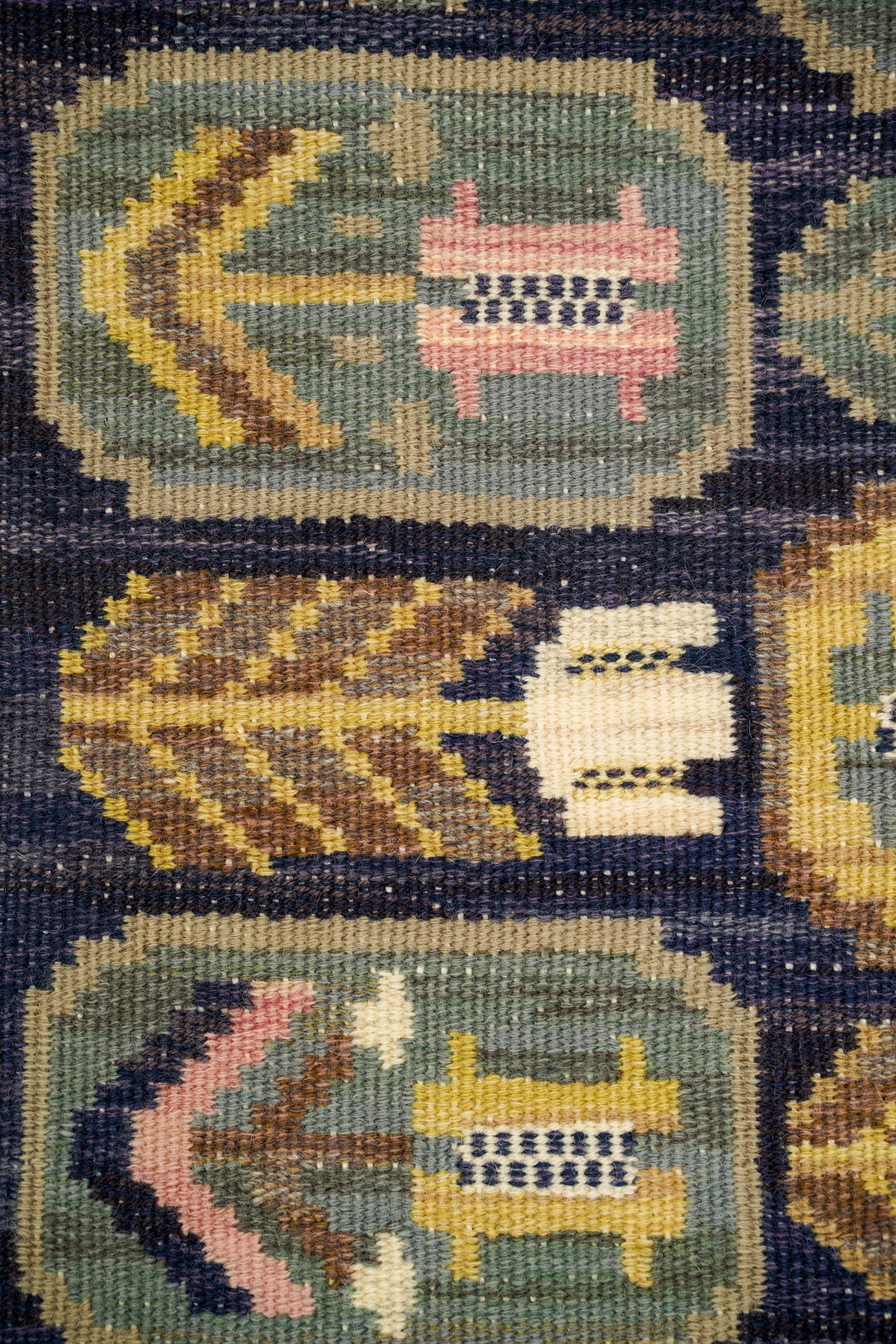 Antique Swedish Tapestry 2'10" x 1'3" (ABMMF)