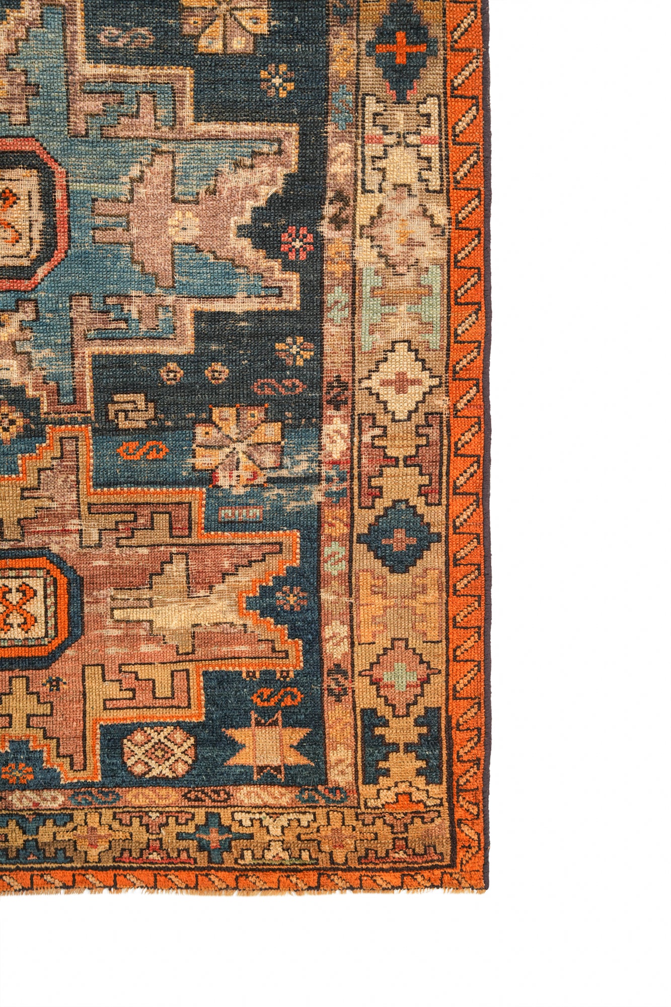 Antique Caucasian Lesghi Shirvan Rug 4'9" x 3'1"