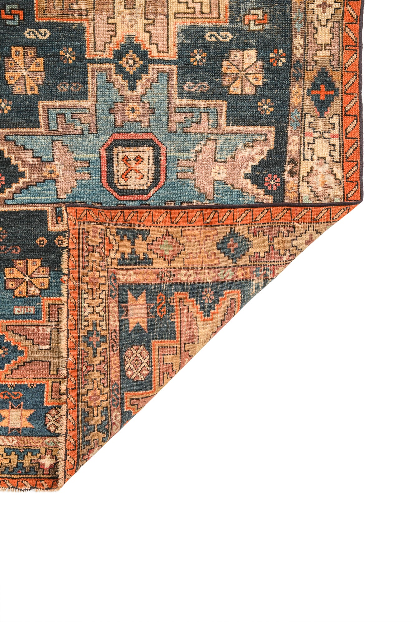 Antique Caucasian Lesghi Shirvan Rug 4'9" x 3'1"