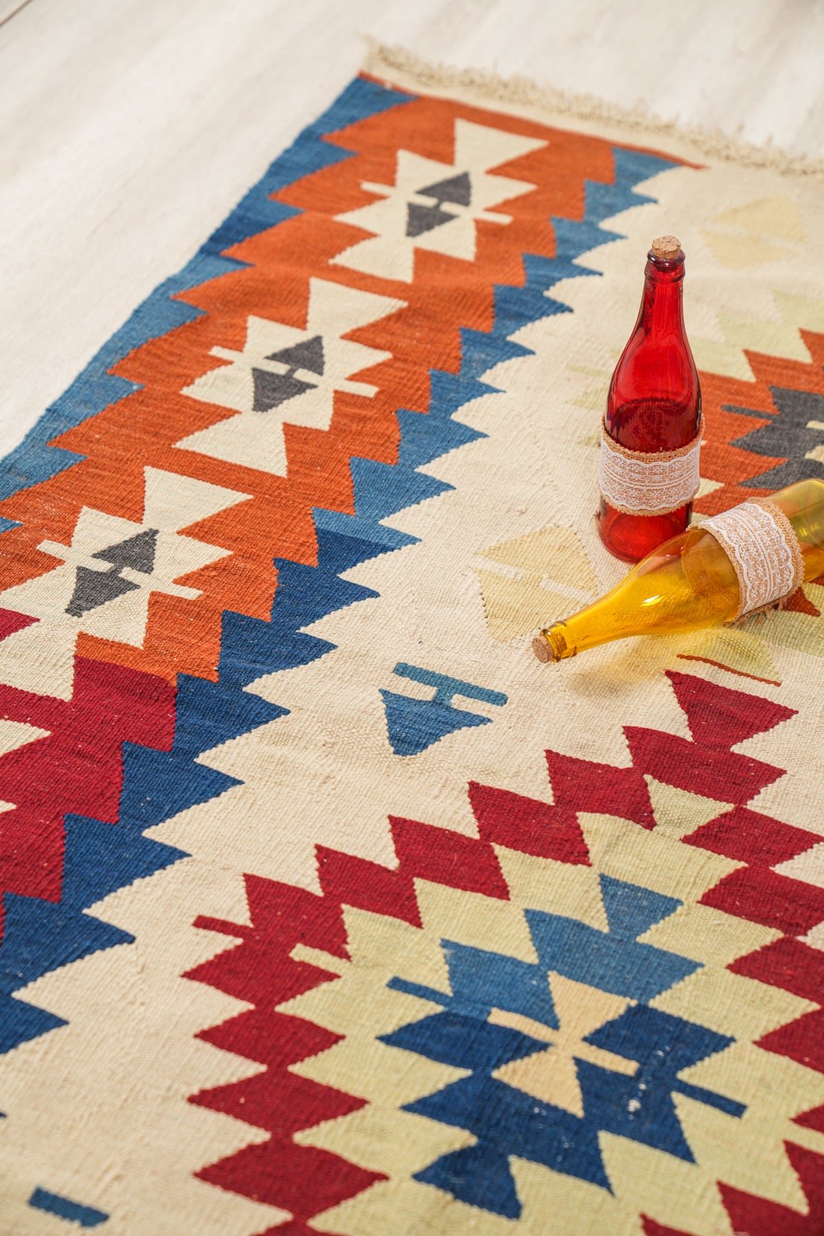 Vintage Turkish Nomadic Kilim 5'3" x 4'