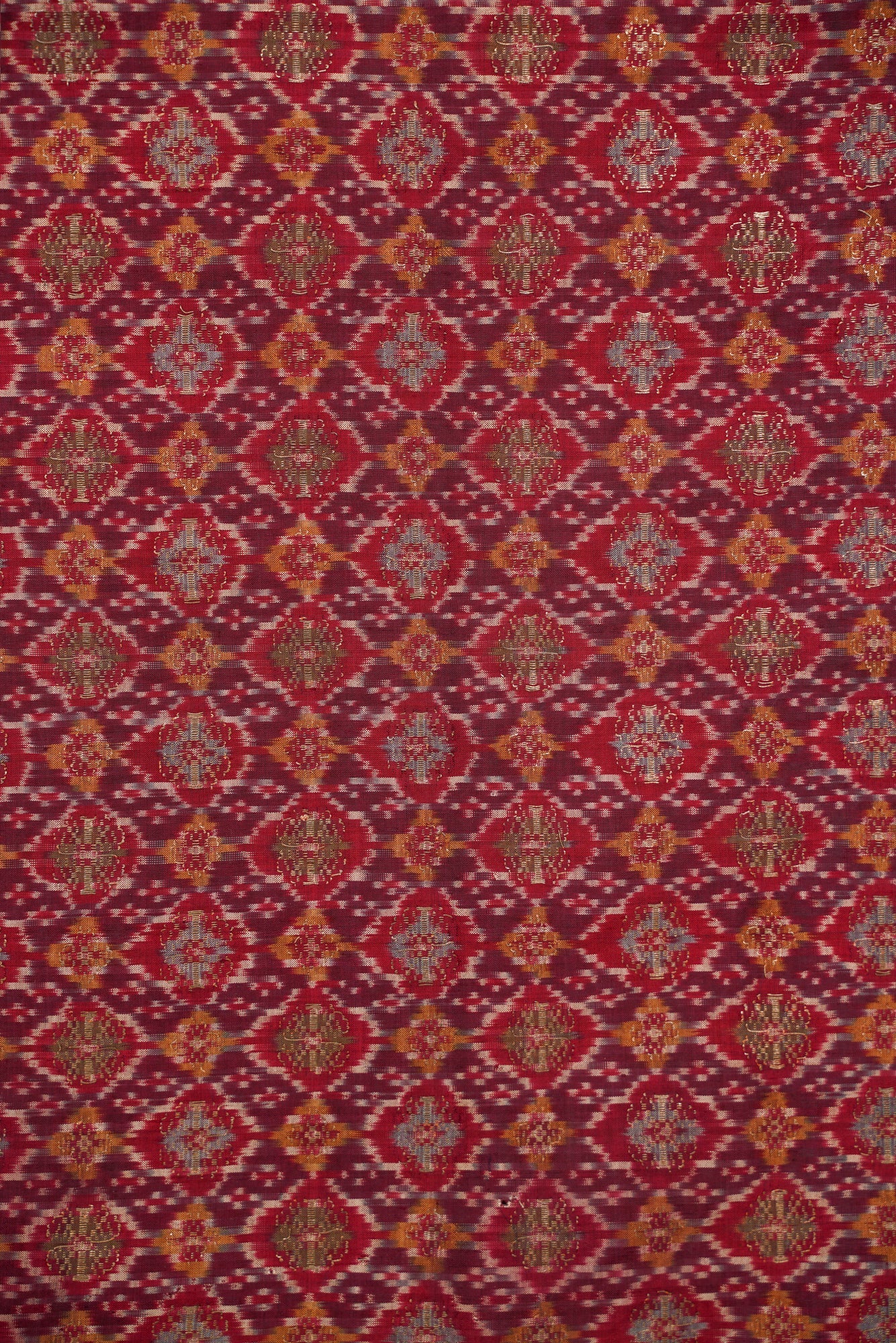 Antique Ceremonial shoulder cloth Silk textile (Kain Songket) 8'10" x 2'10"