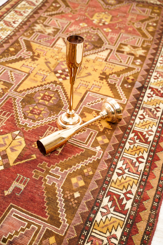 Antique Caucasian Shirvan Rug 9'3" x 4'5"