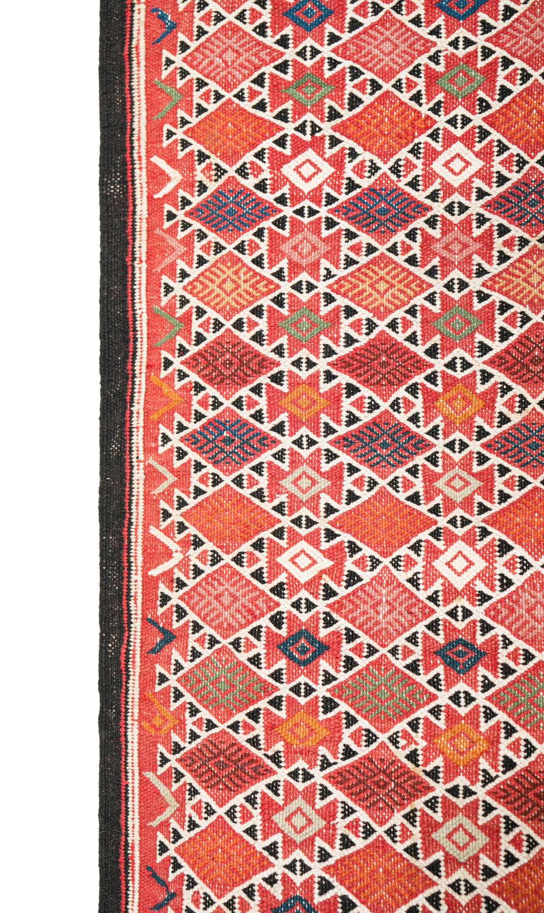 Vintage Moroccan Soumak Kilim 6'7" x 3'5"