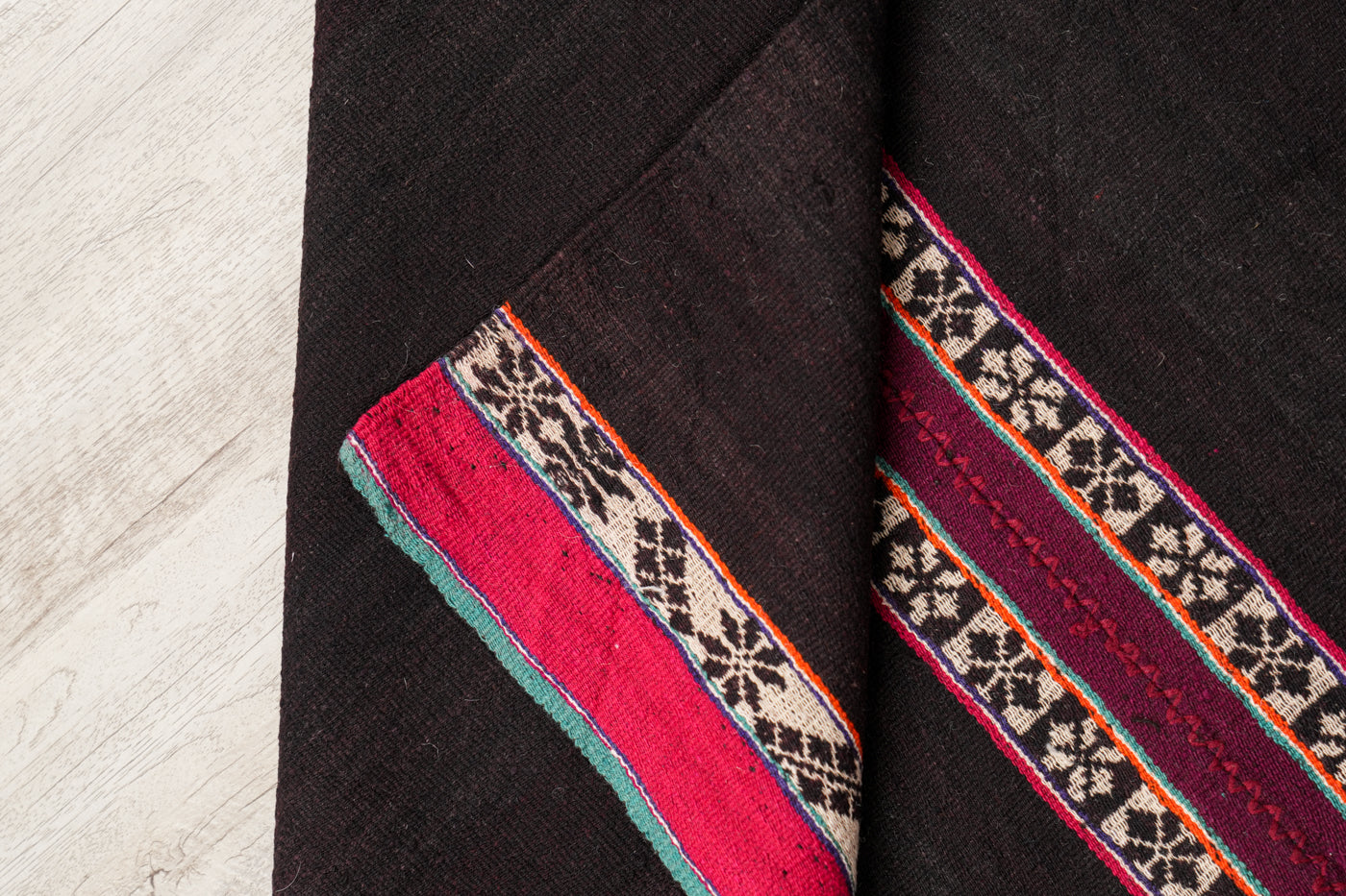 Vintage Bolivian Aguayo Textile 3'8" x 3'1"