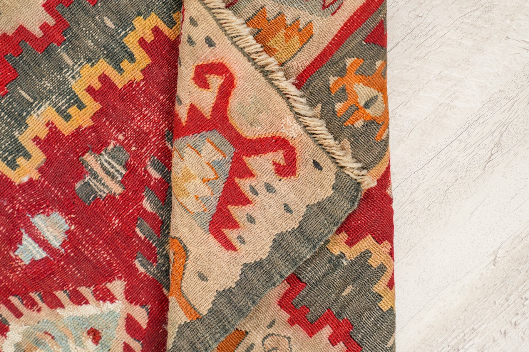 Antique Anatolian Reyhanli Kilim 3' x 2'