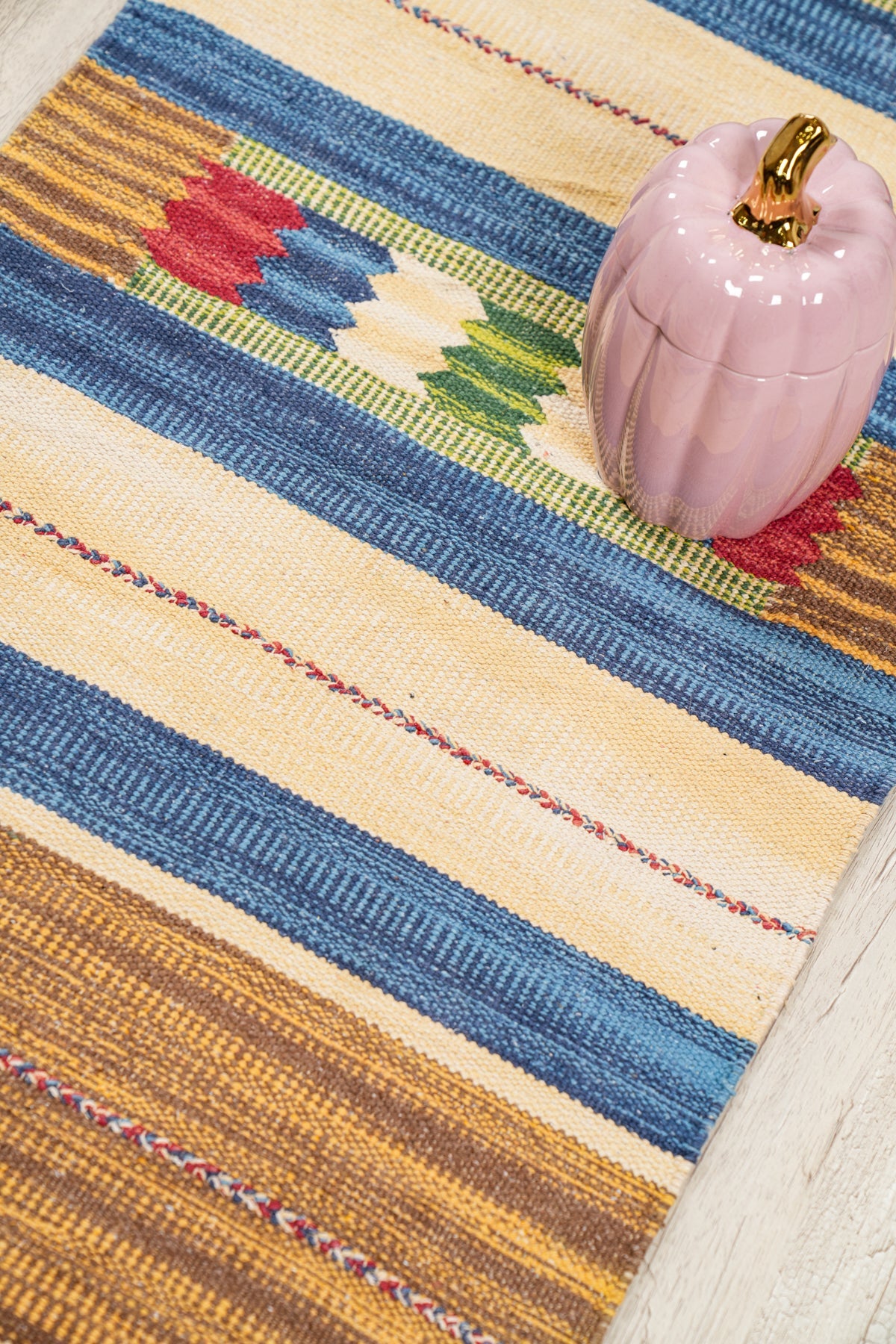 Vintage Turkish hallway Kilim 7'6" x 1'9"