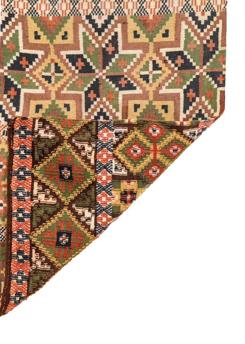 Antique Rollakan Swedish Textile 6'10" x 2'4"