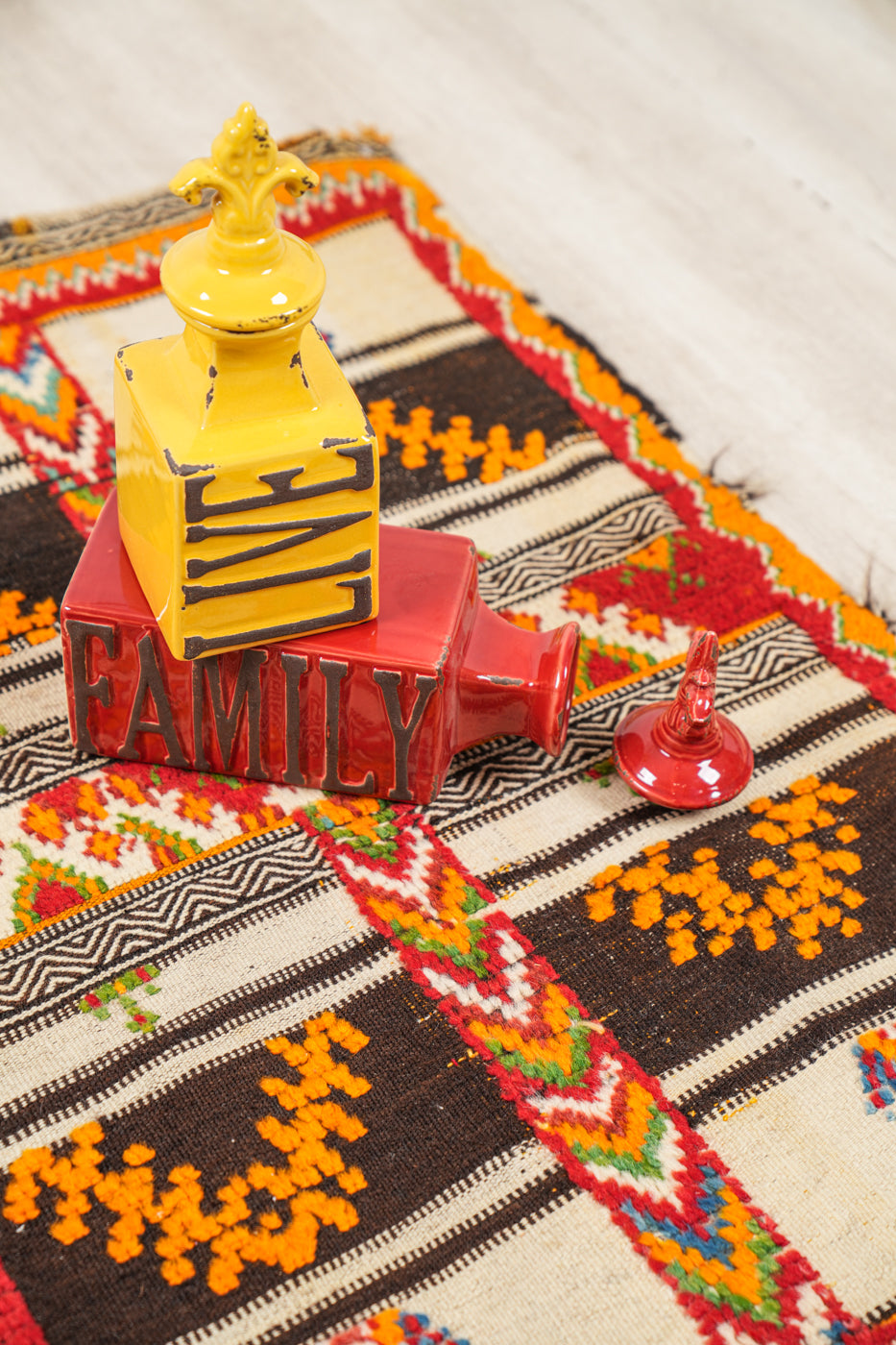 Vintage Moroccan Berber Kilim 3'3" x 2'2"