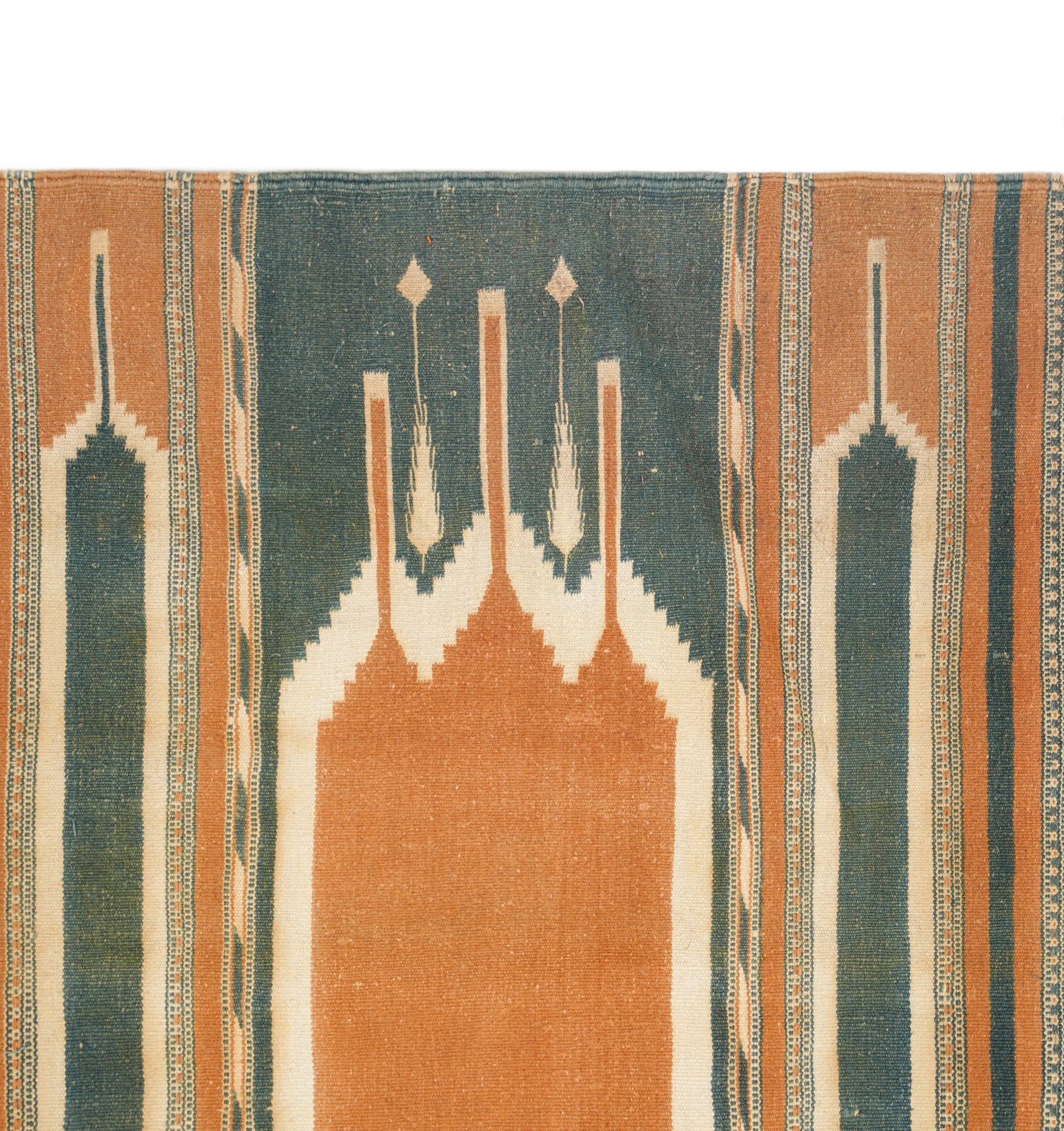Vintage Indian Cotton Durrie 3'4" x 2'6"
