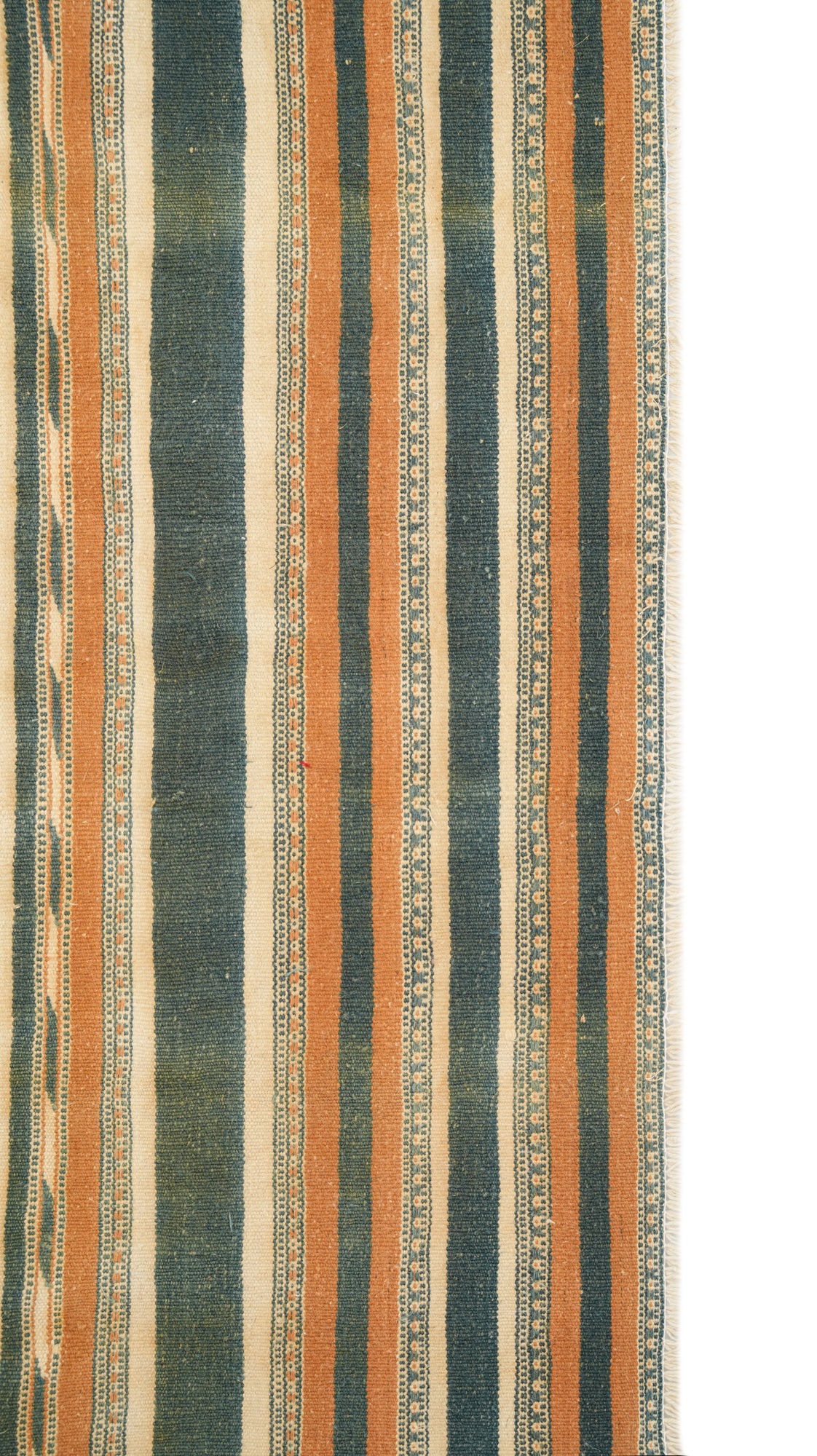 Vintage Indian Cotton Durrie 3'4" x 2'6"