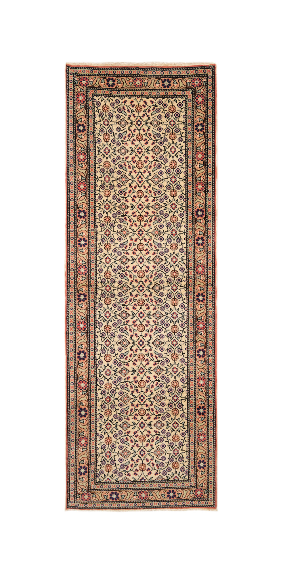 ラグ vintage turkish rug,076 Vintage Turkish Runner Rug 7'4