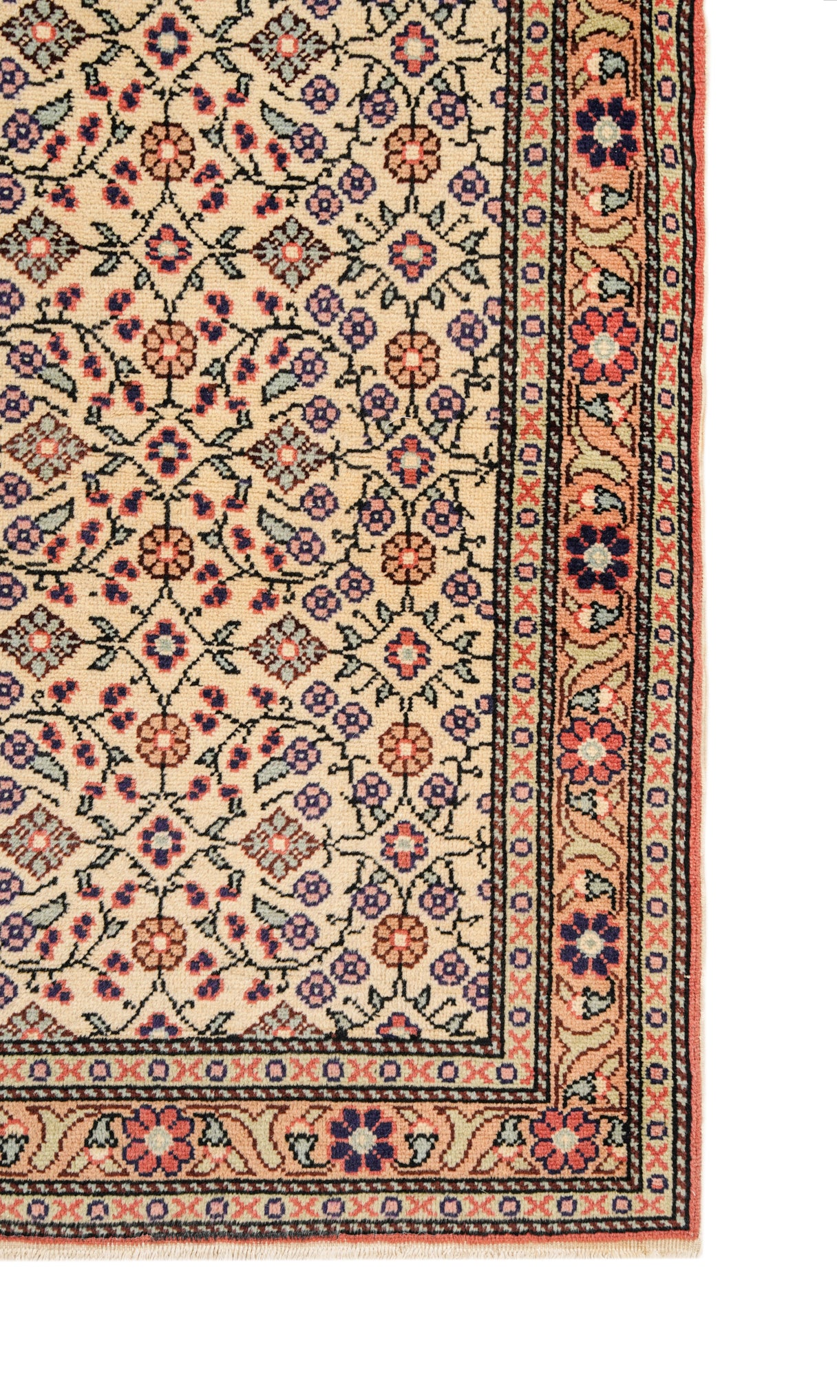 Vintage Turkish Runner Rug 7'4" x 2'6"