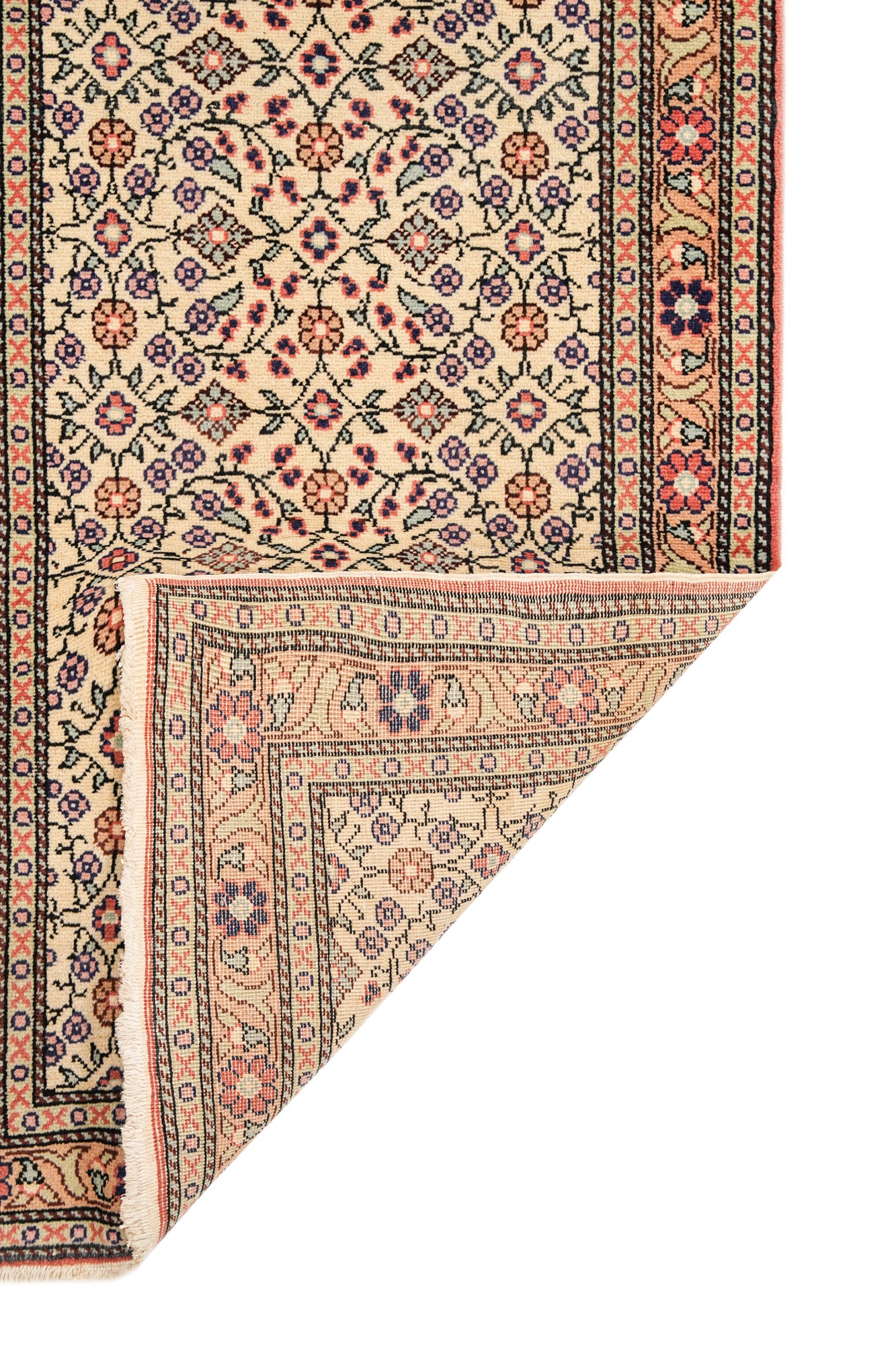 Vintage Turkish Runner Rug 7'4" x 2'6"