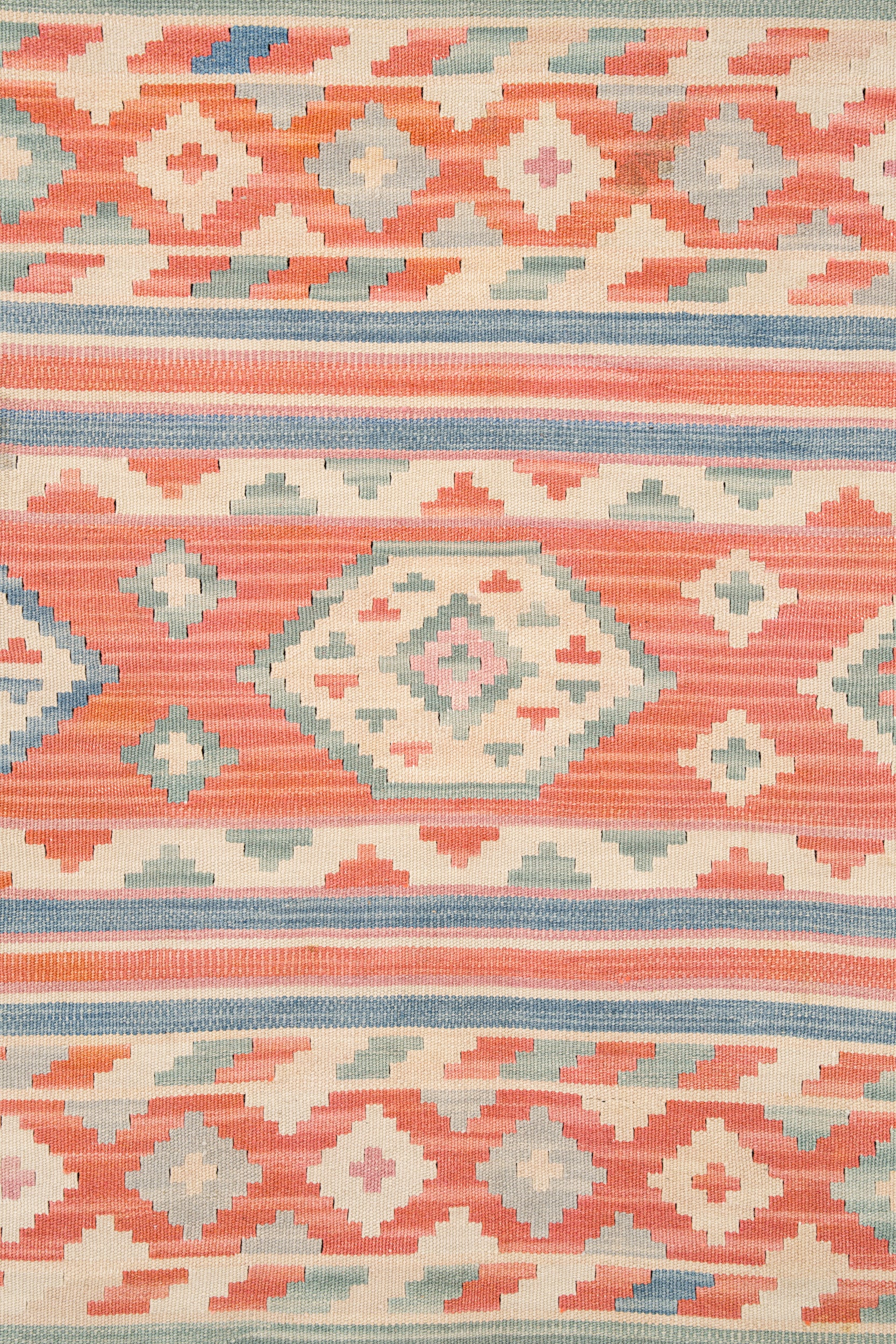 Vintage Turkish Wool Kilim 6'x 4'
