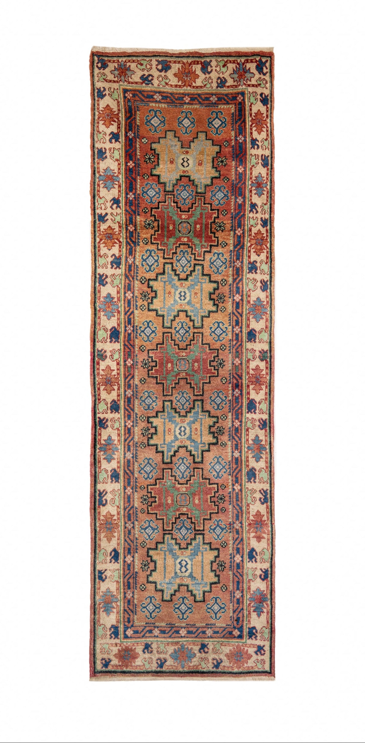 Vintage Khotan Runner Rug 7'10" x 2'5"