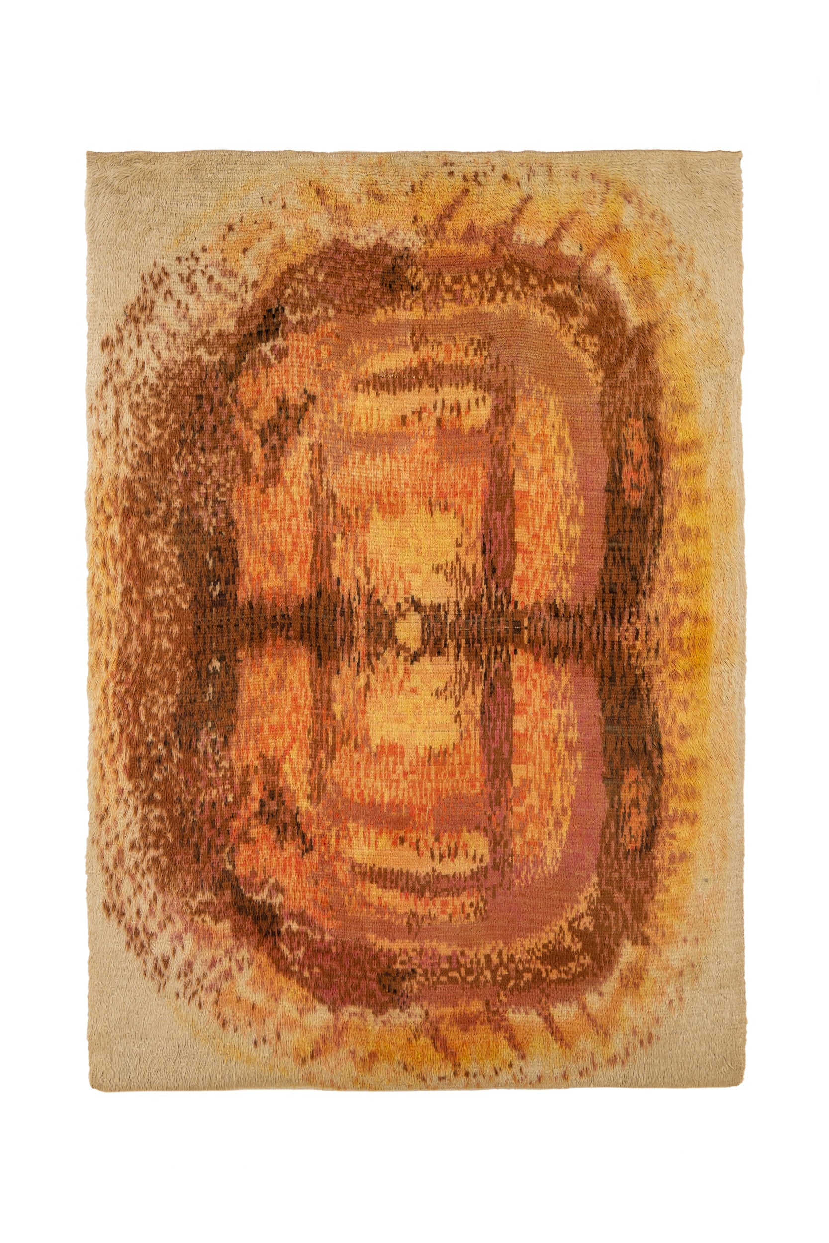 Vintage Scandinavian Art Deco Rug 6'4" x 4'6"