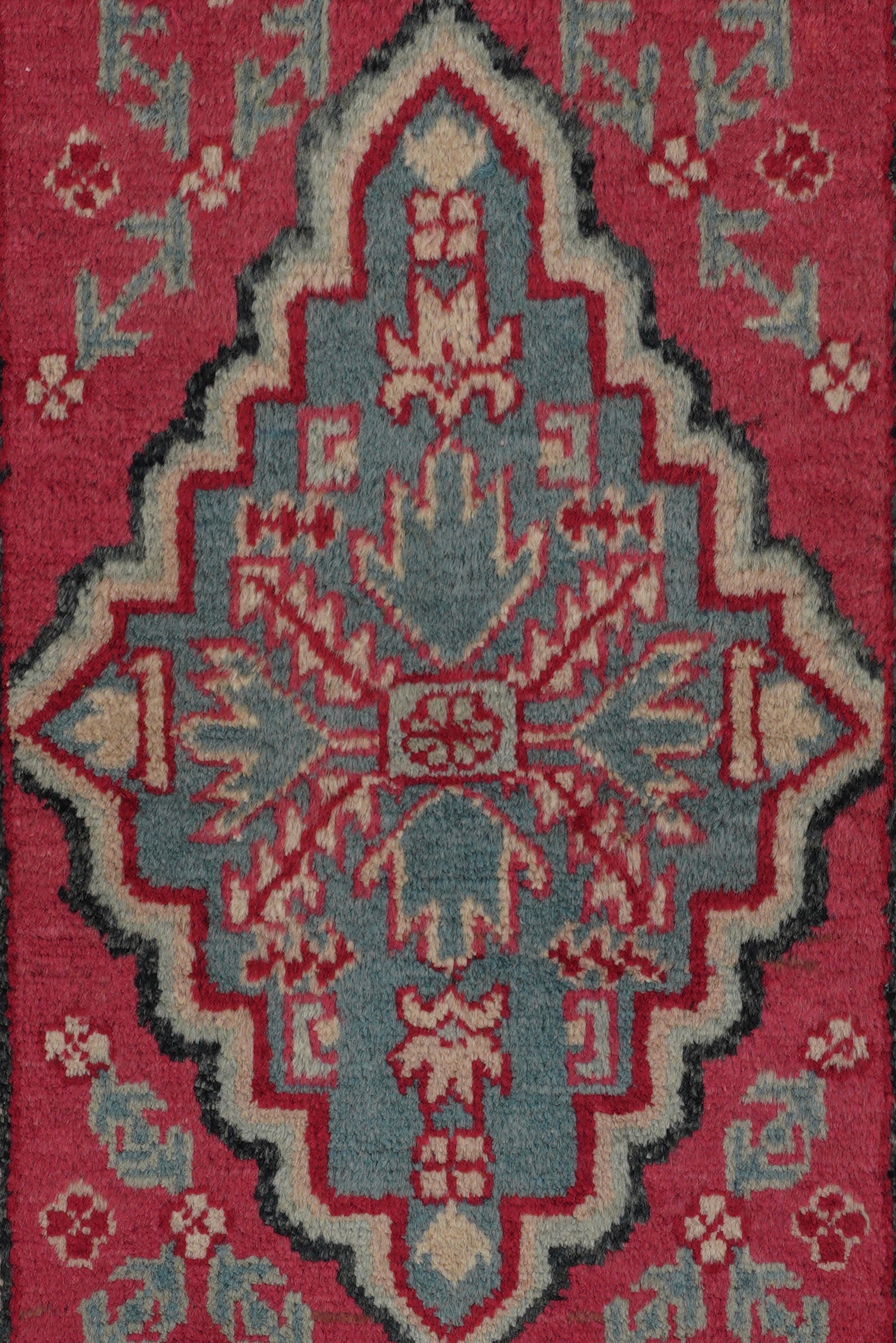 Vintage Turkish Tribal Rug 4'6" x 2'2"