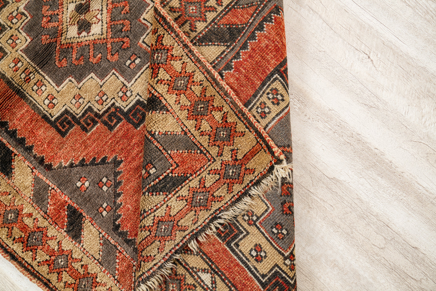 Vintage Anatolian Shirvan Rug 6'2" x 3'4"