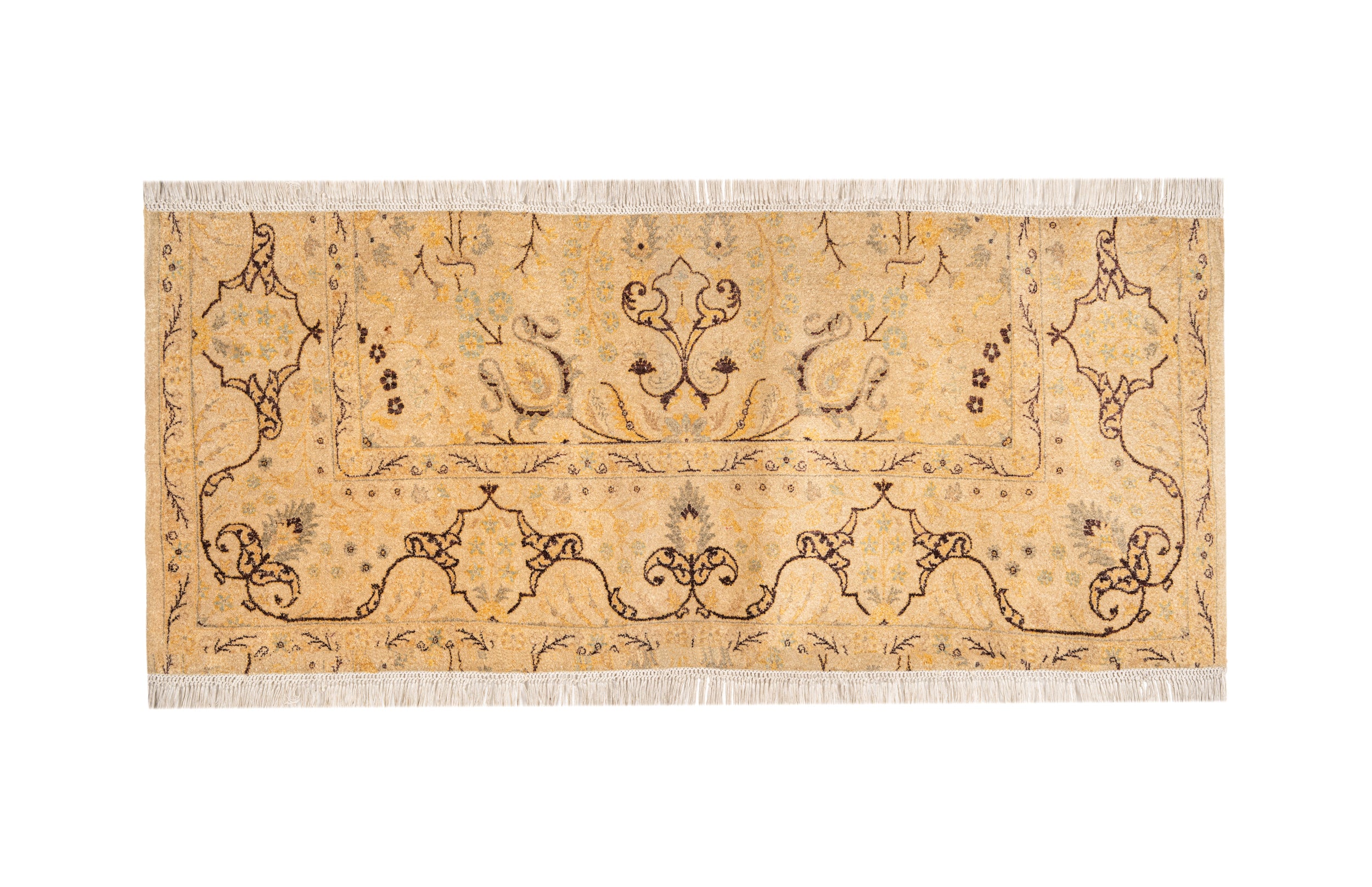 Vintage Pakistani fragment Rug 5'7" x 2'7"