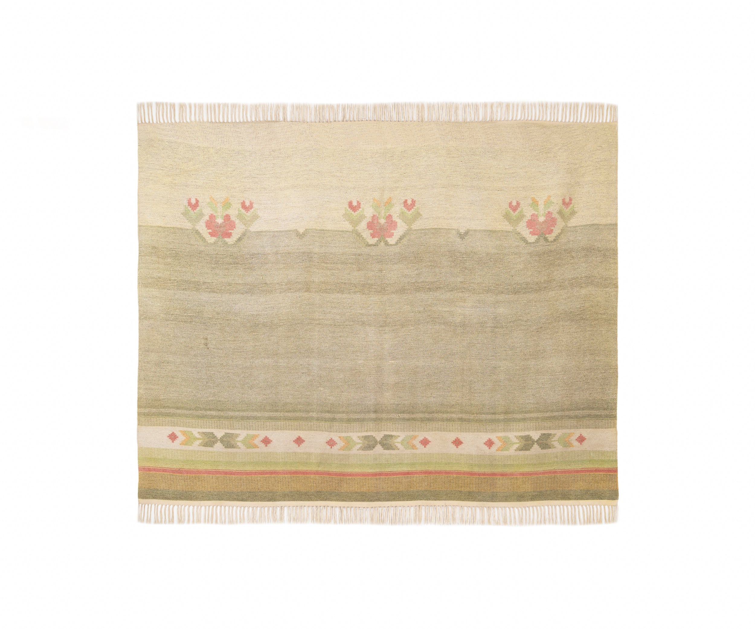 Vintage Scandinavian Kilim 4'9" X 6'