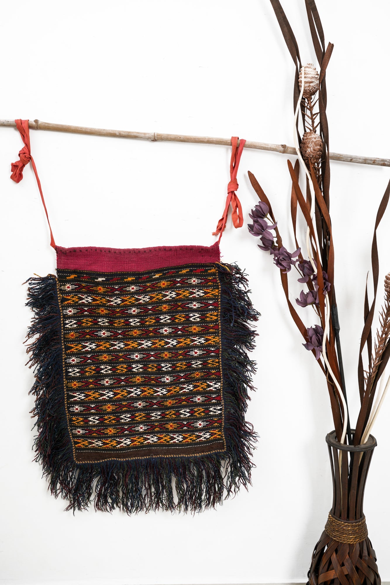 Antique Macedonian Balkan Kilim Apron 2' X 1'6"