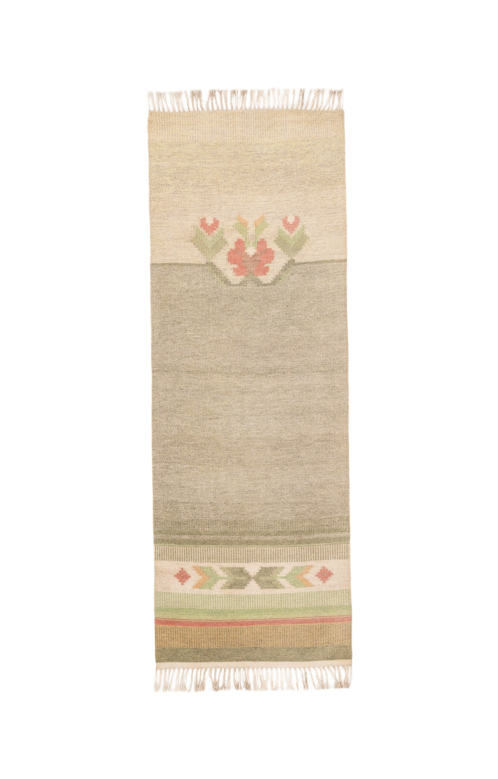 Vintage Scandinavian Kilim Runner 5' X 1'9"