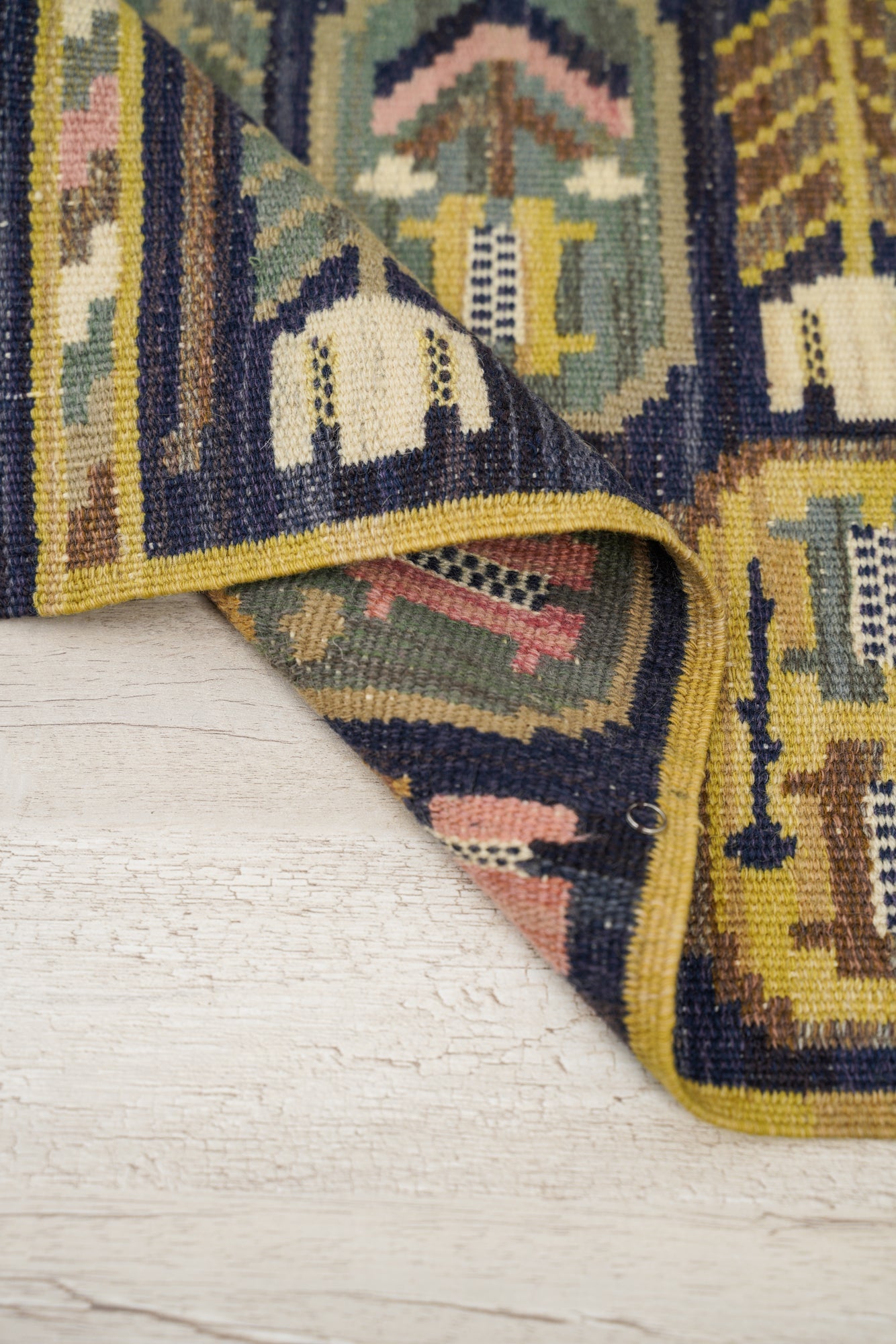 Antique Swedish Tapestry 2'10" x 1'3" (ABMMF)