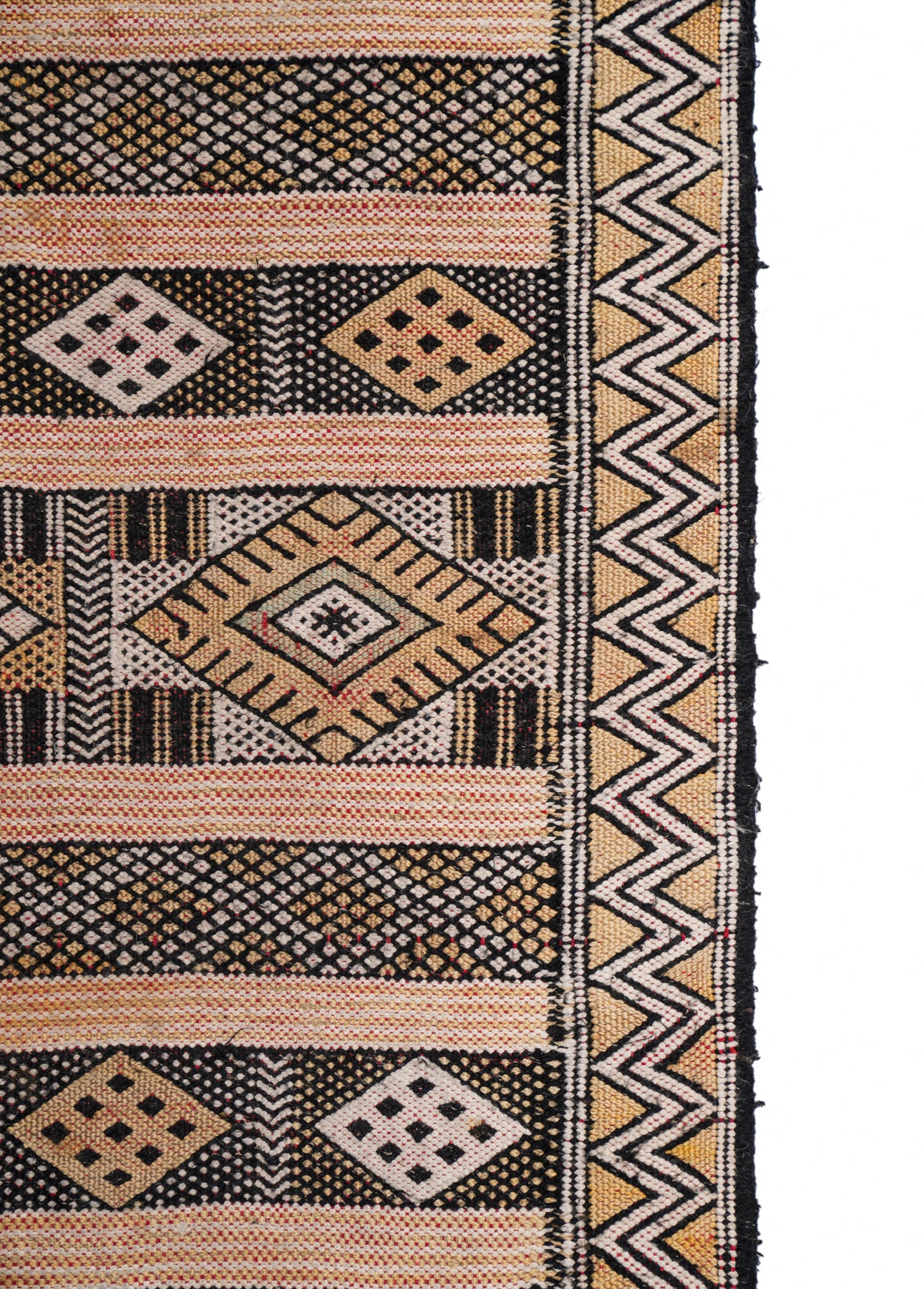 Vintage Moroccan Hallway Kilim 6'9" x 2'2"