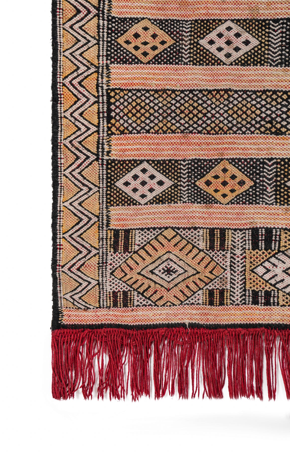 Vintage Moroccan Hallway Kilim 6'9" x 2'2"