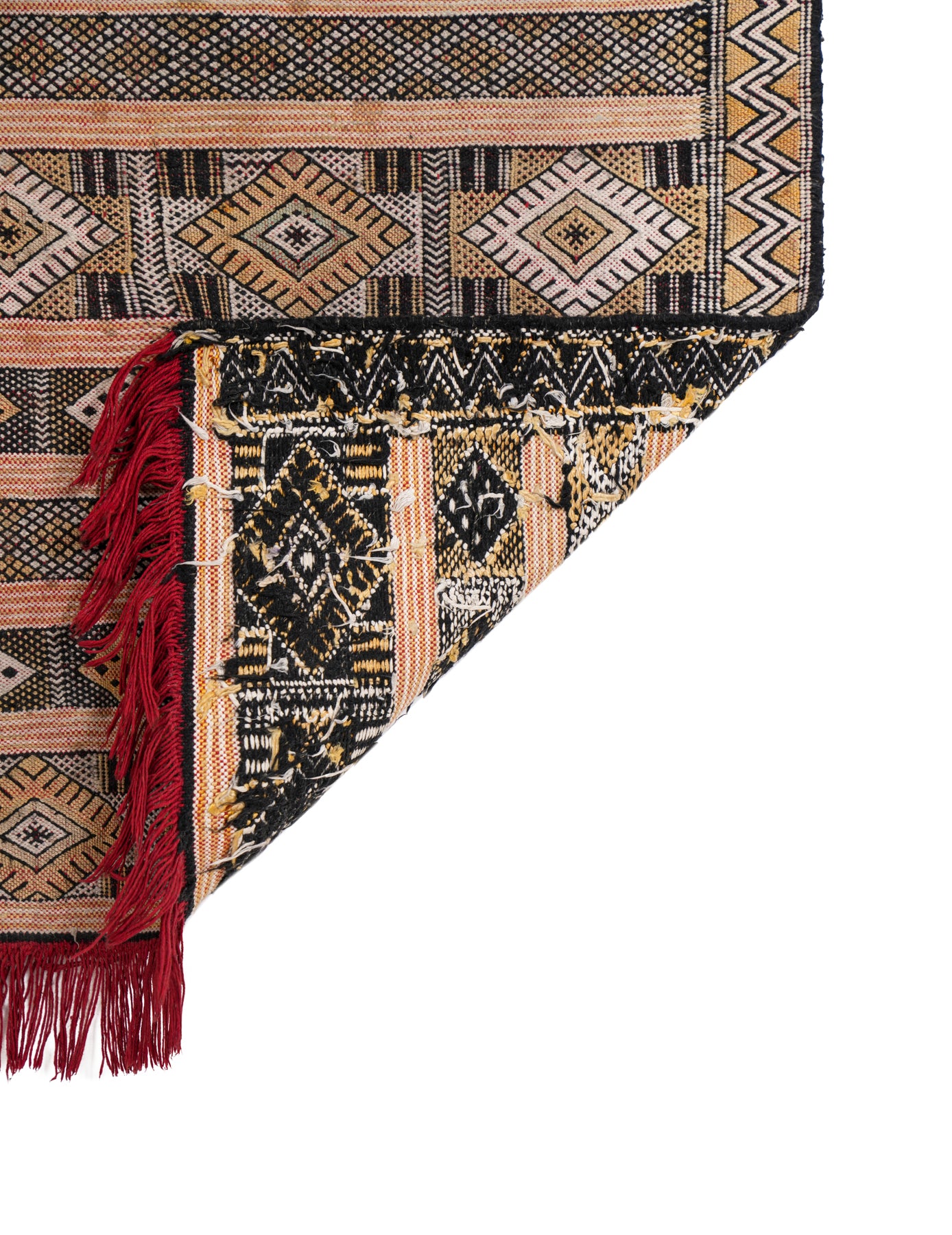Vintage Moroccan Hallway Kilim 6'9" x 2'2"