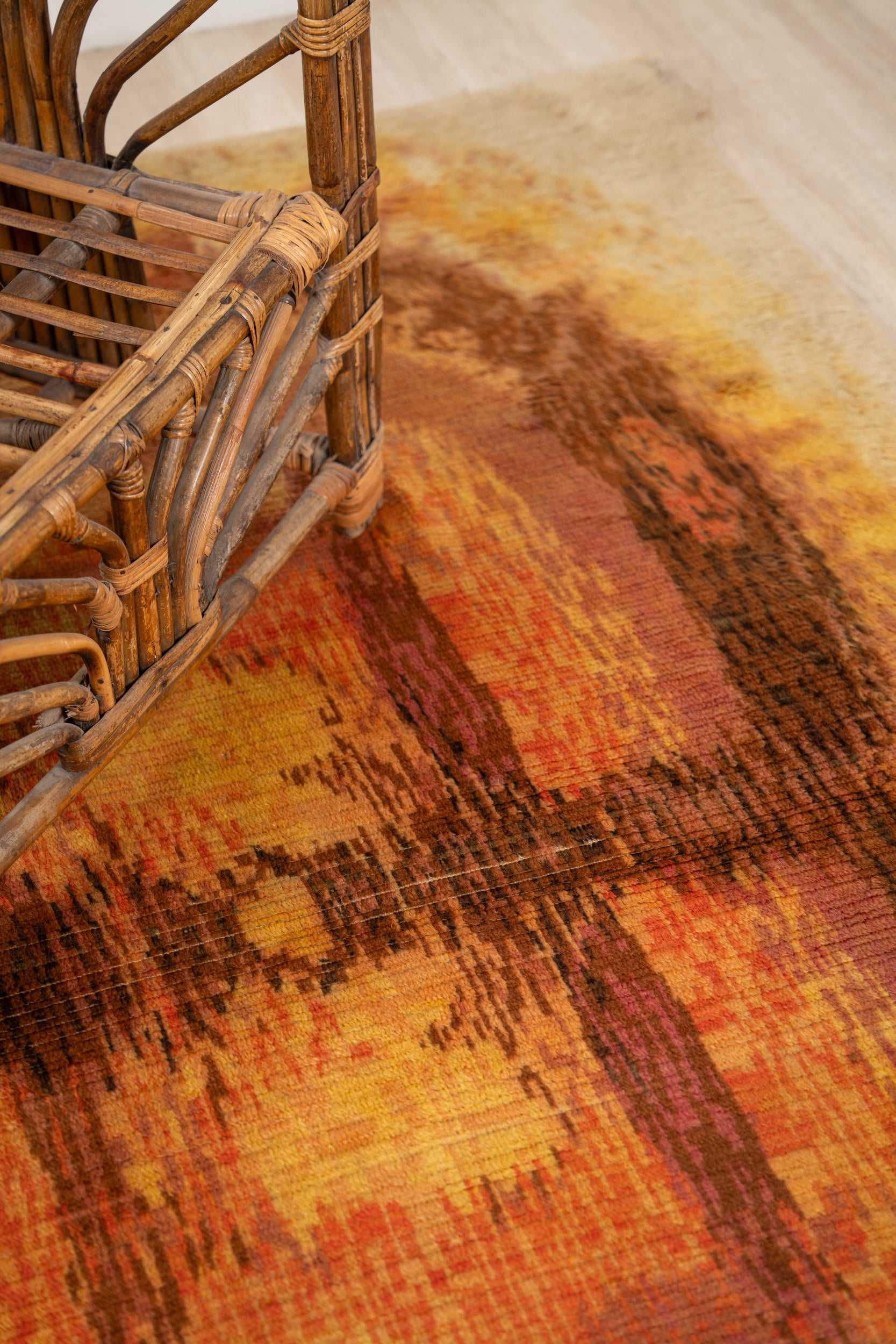 Vintage Scandinavian Art Deco Rug 6'4" x 4'6"