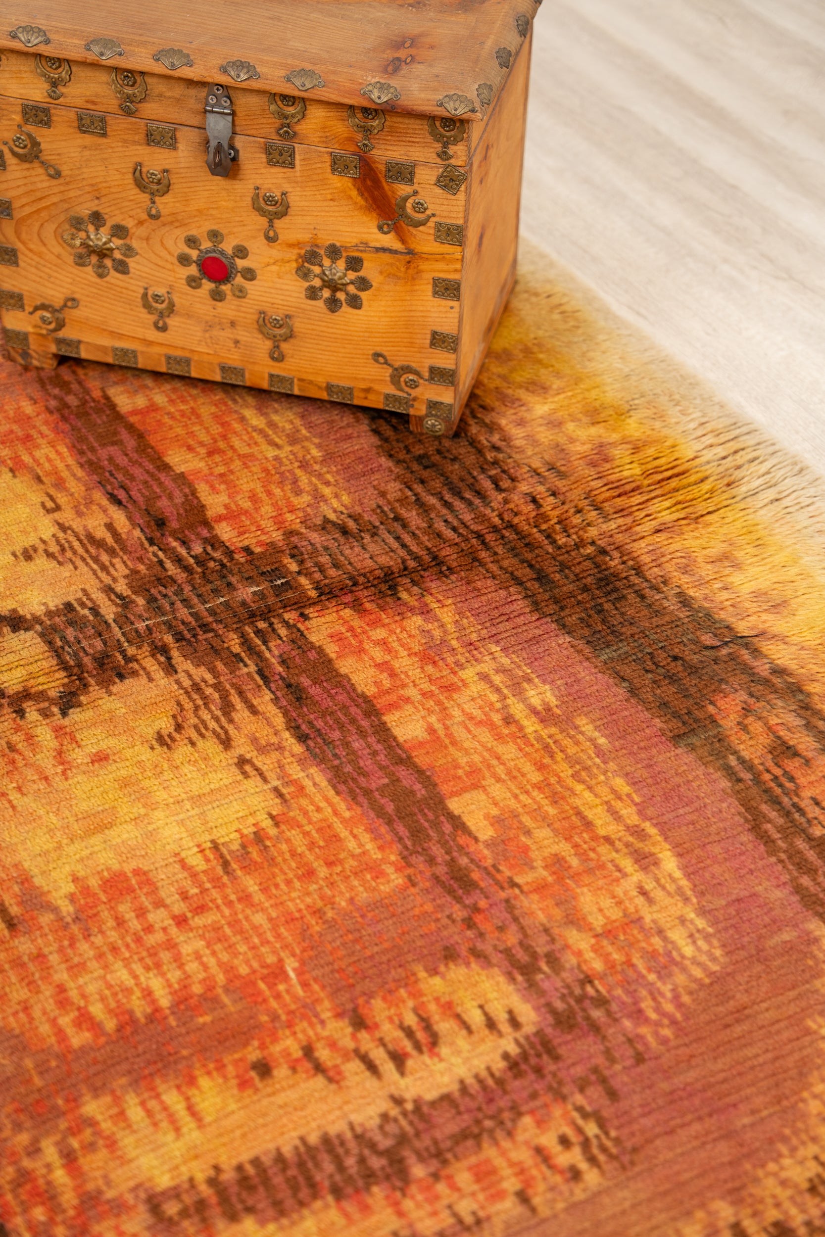 Vintage Scandinavian Art Deco Rug 6'4" x 4'6"