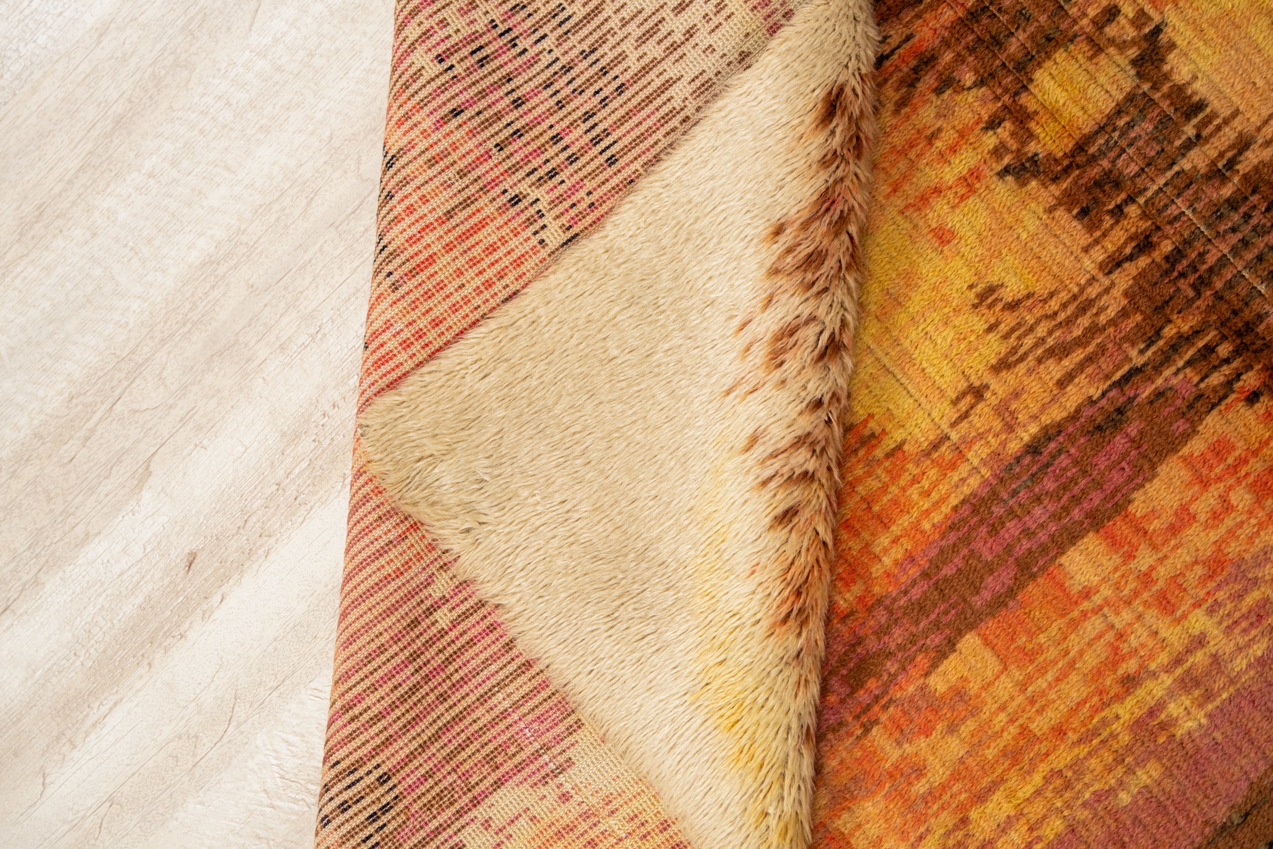 Vintage Scandinavian Art Deco Rug 6'4" x 4'6"