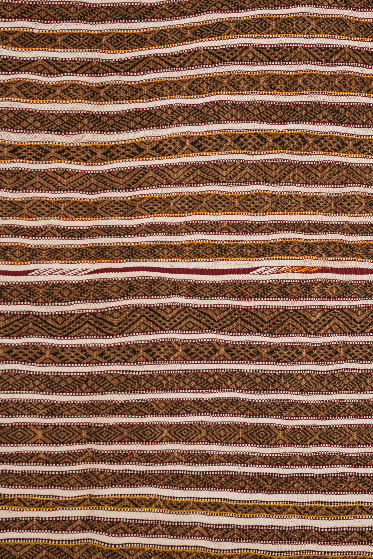 Vintage MOROCCAN Beni Ouarain KILIM 8' x 4'2"