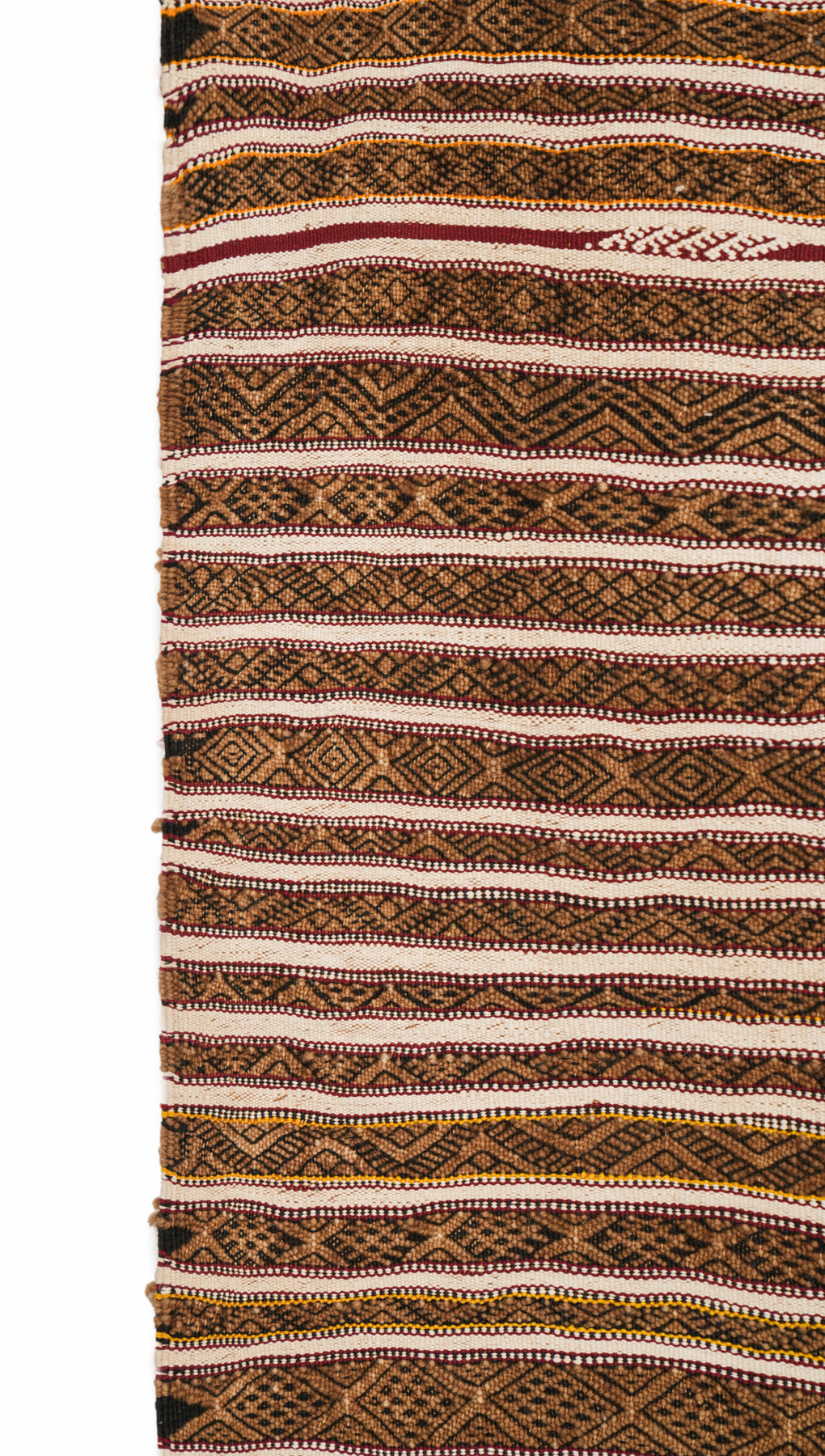 Vintage MOROCCAN Beni Ouarain KILIM 8' x 4'2"