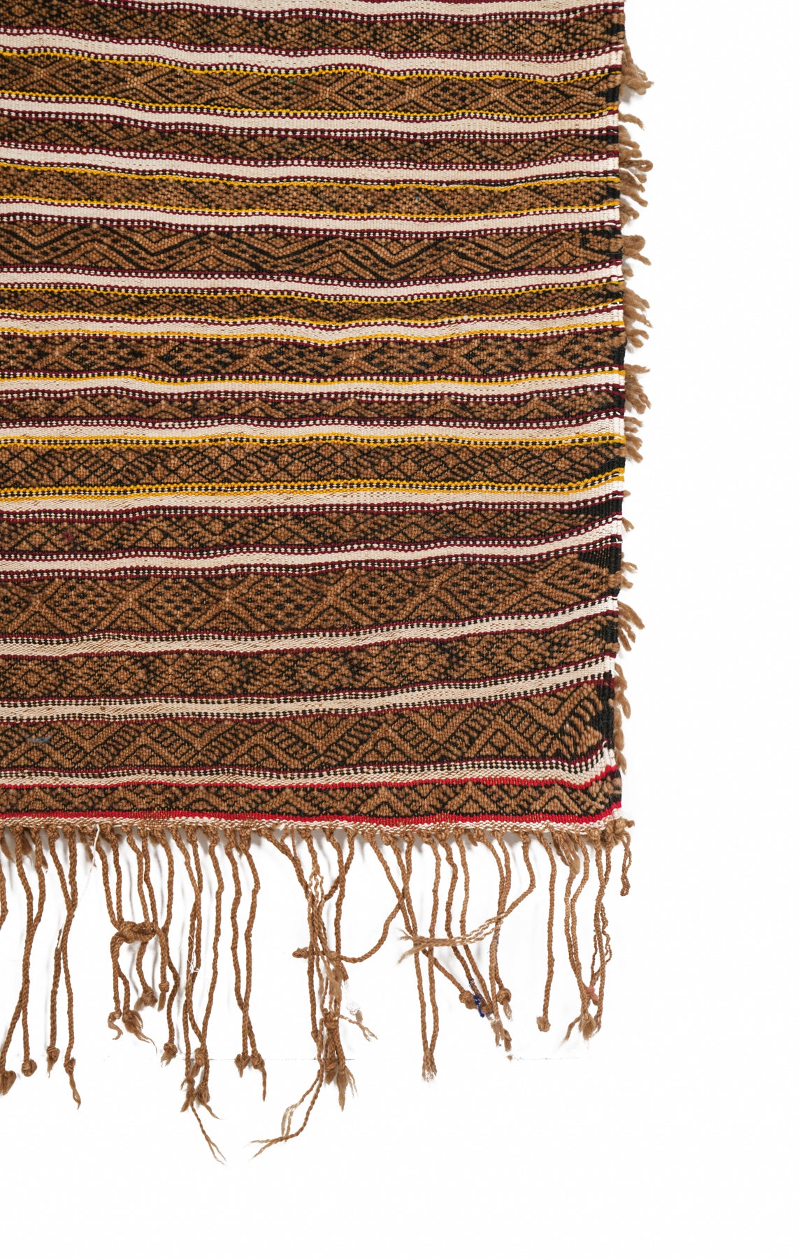Vintage MOROCCAN Beni Ouarain KILIM 8' x 4'2"